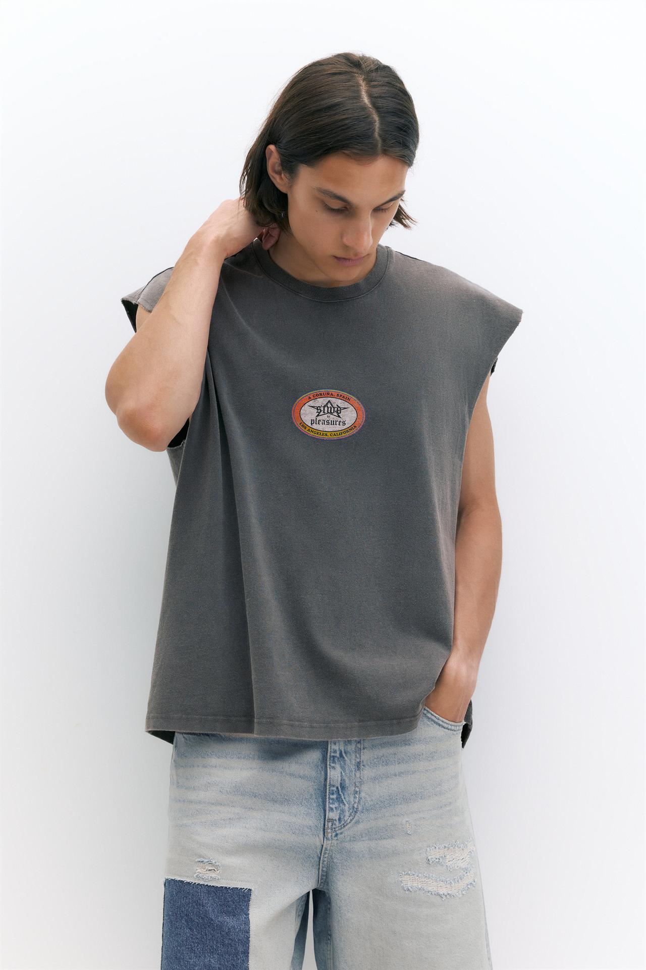 Pleasures x STWD tank top — Grey