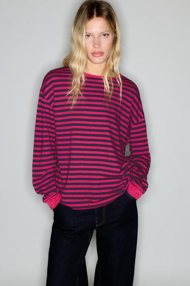 Long sleeve striped T-shirt — Striped 1