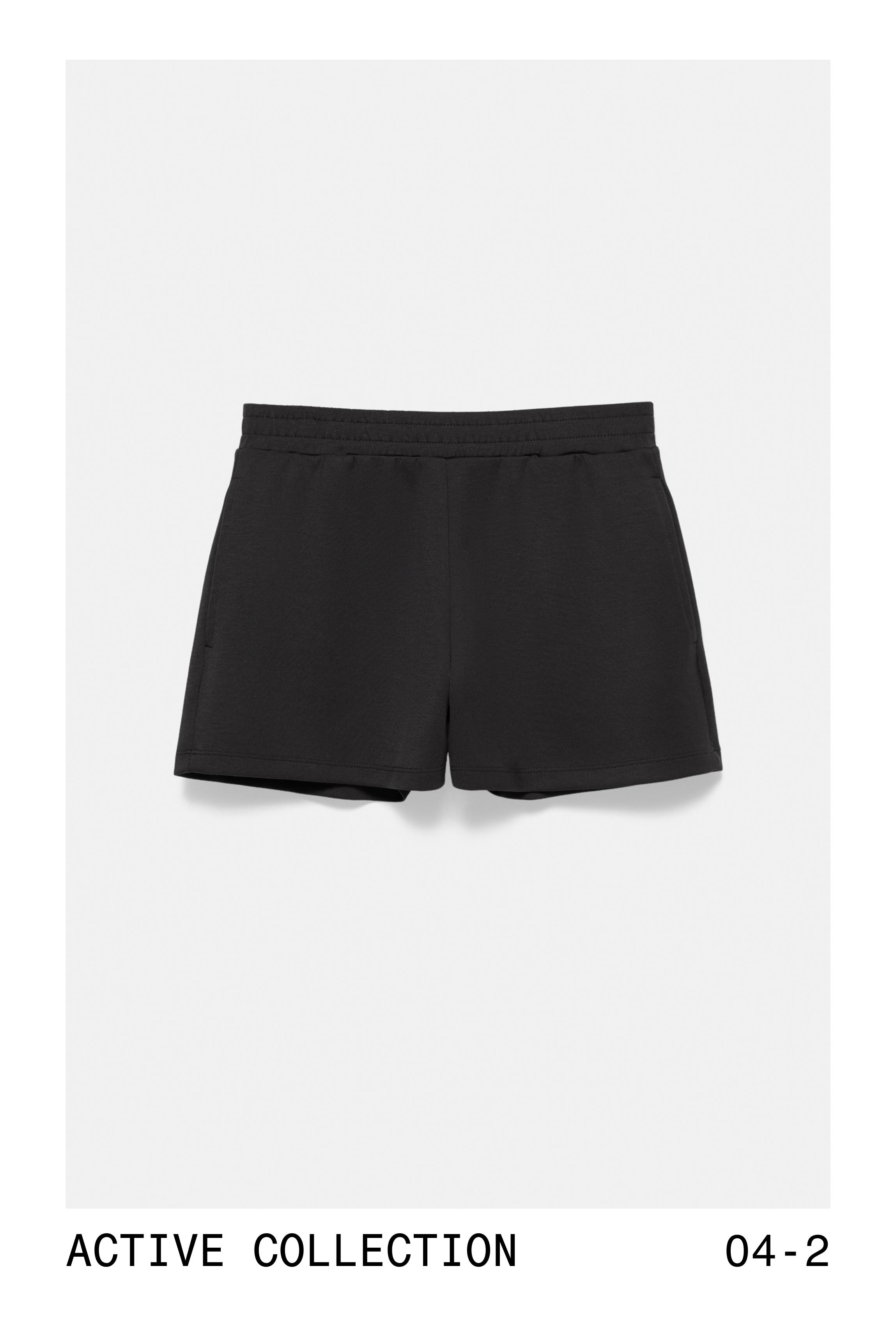 Soft touch sports shorts — Black