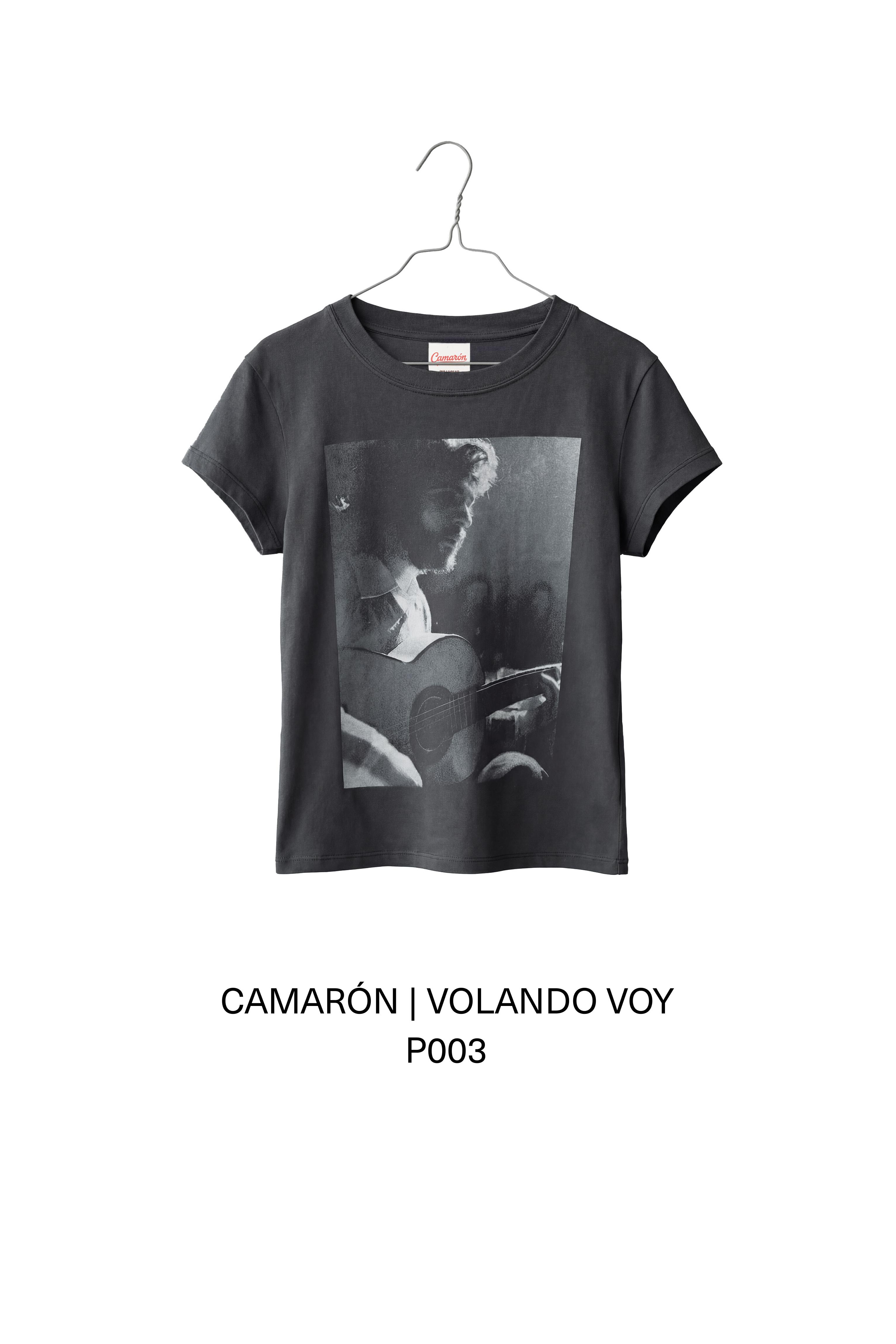 Camarón de la Isla photo T-shirt — Faded black