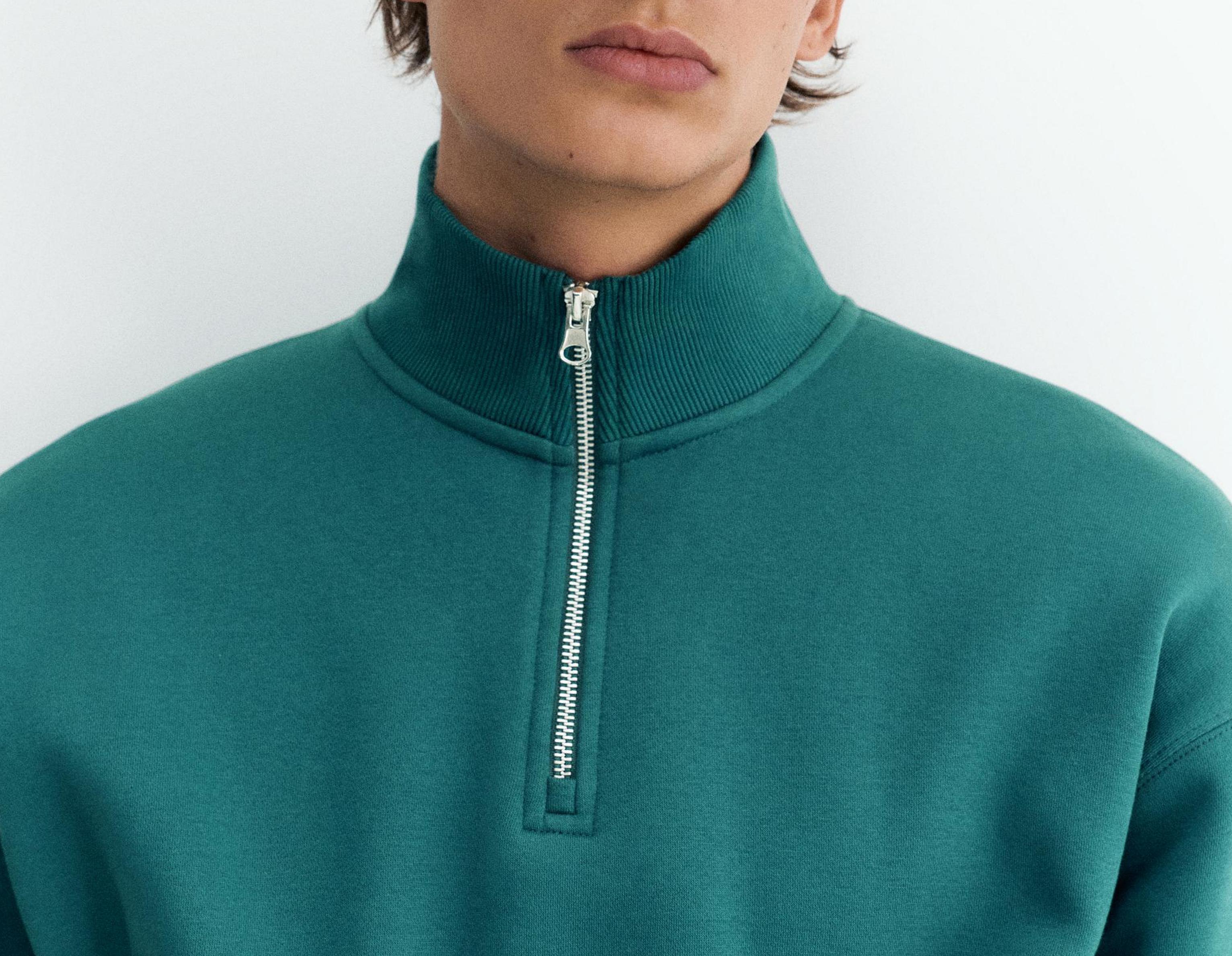 Quarter-zip sweatshirt — Bottle