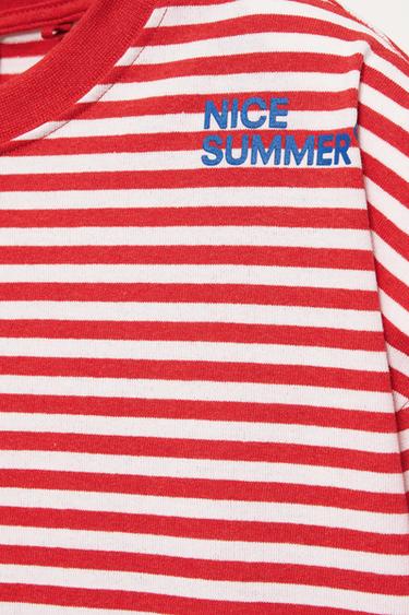Striped STWD T-shirt — Red 7