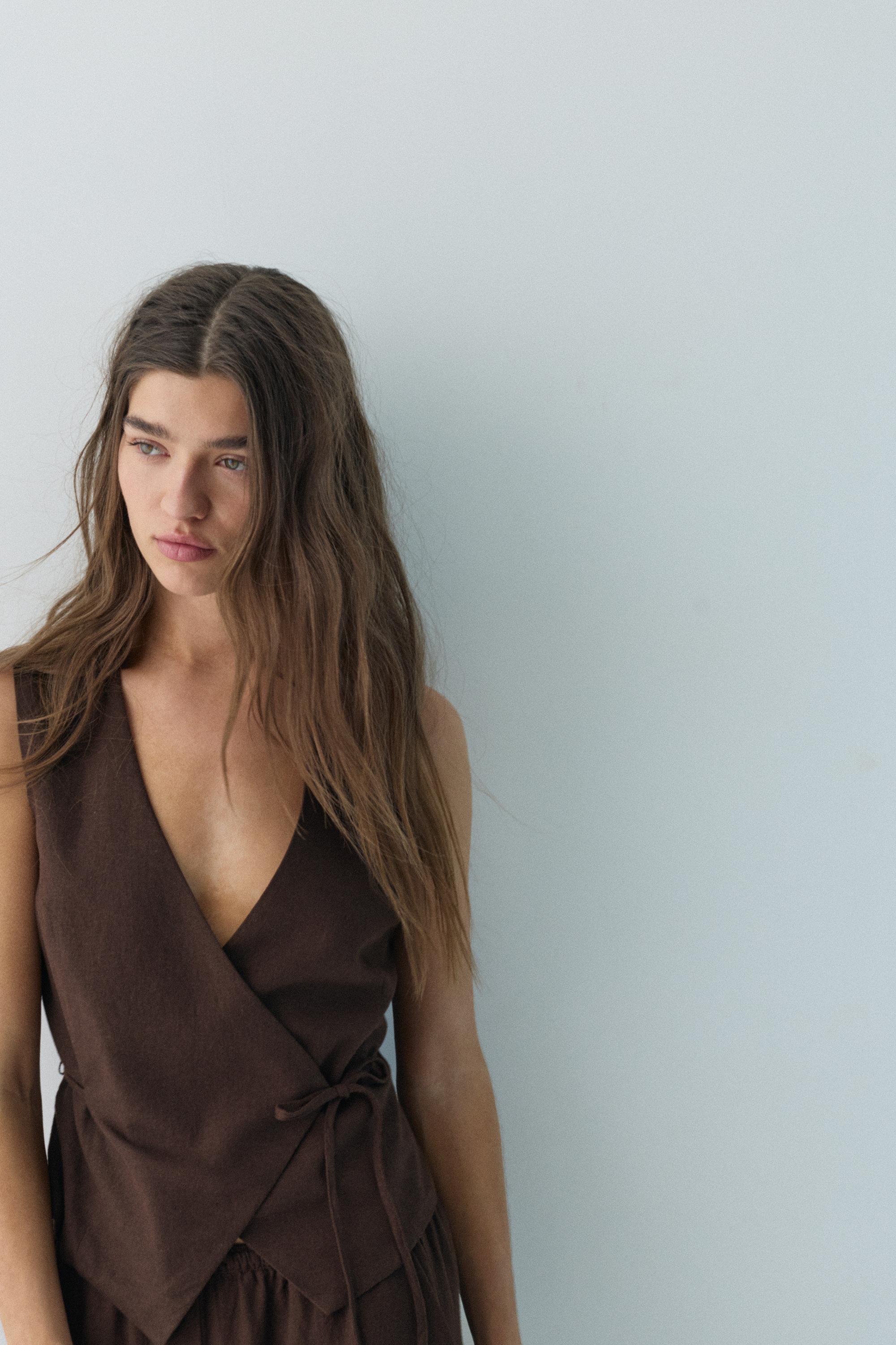 Rustik keten yelek - Görsel 59