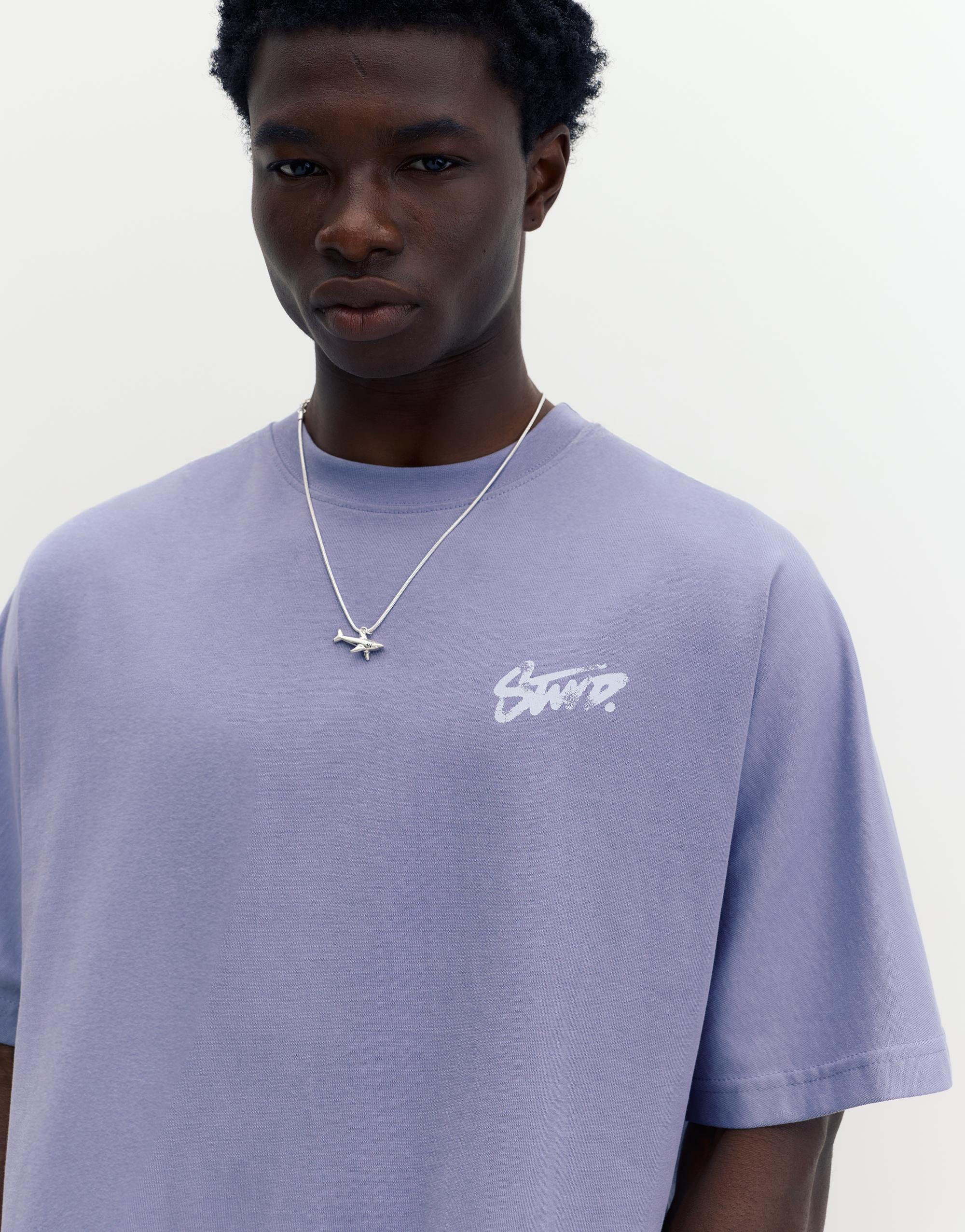 STWD graffiti logo T-shirt — Yale blue