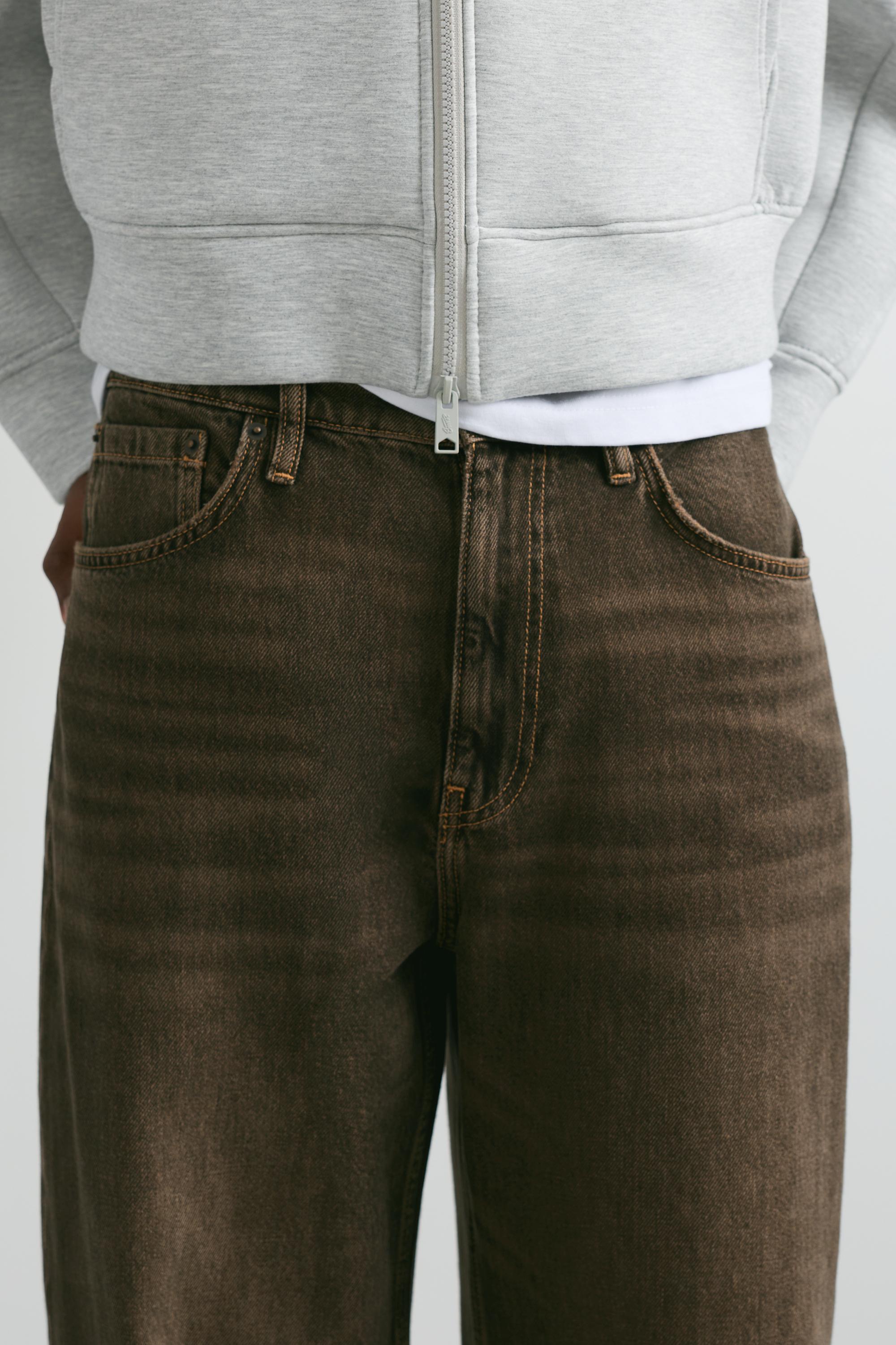 Wide-leg jeans — Brown