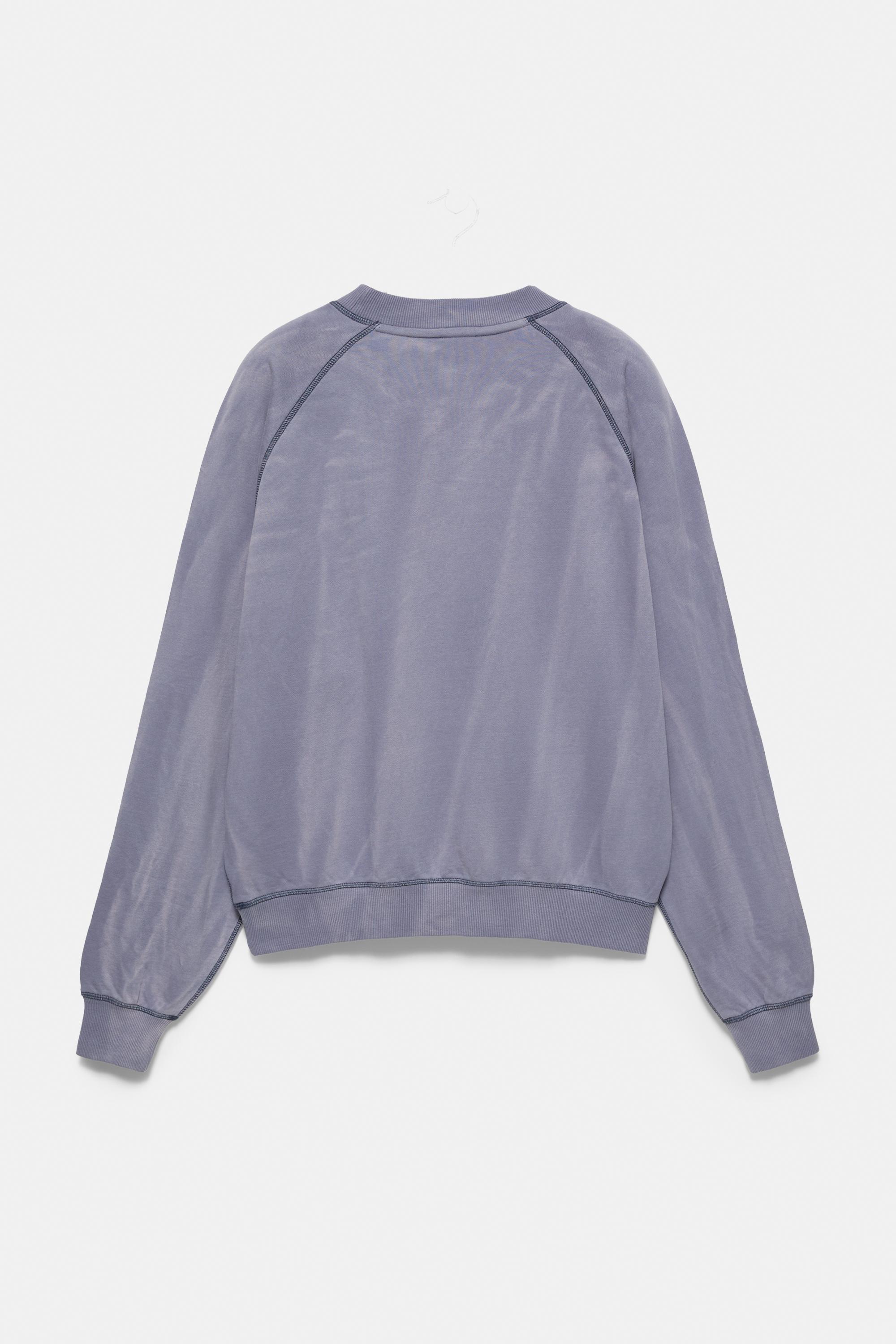 Boston round neck sweatshirt — Blue