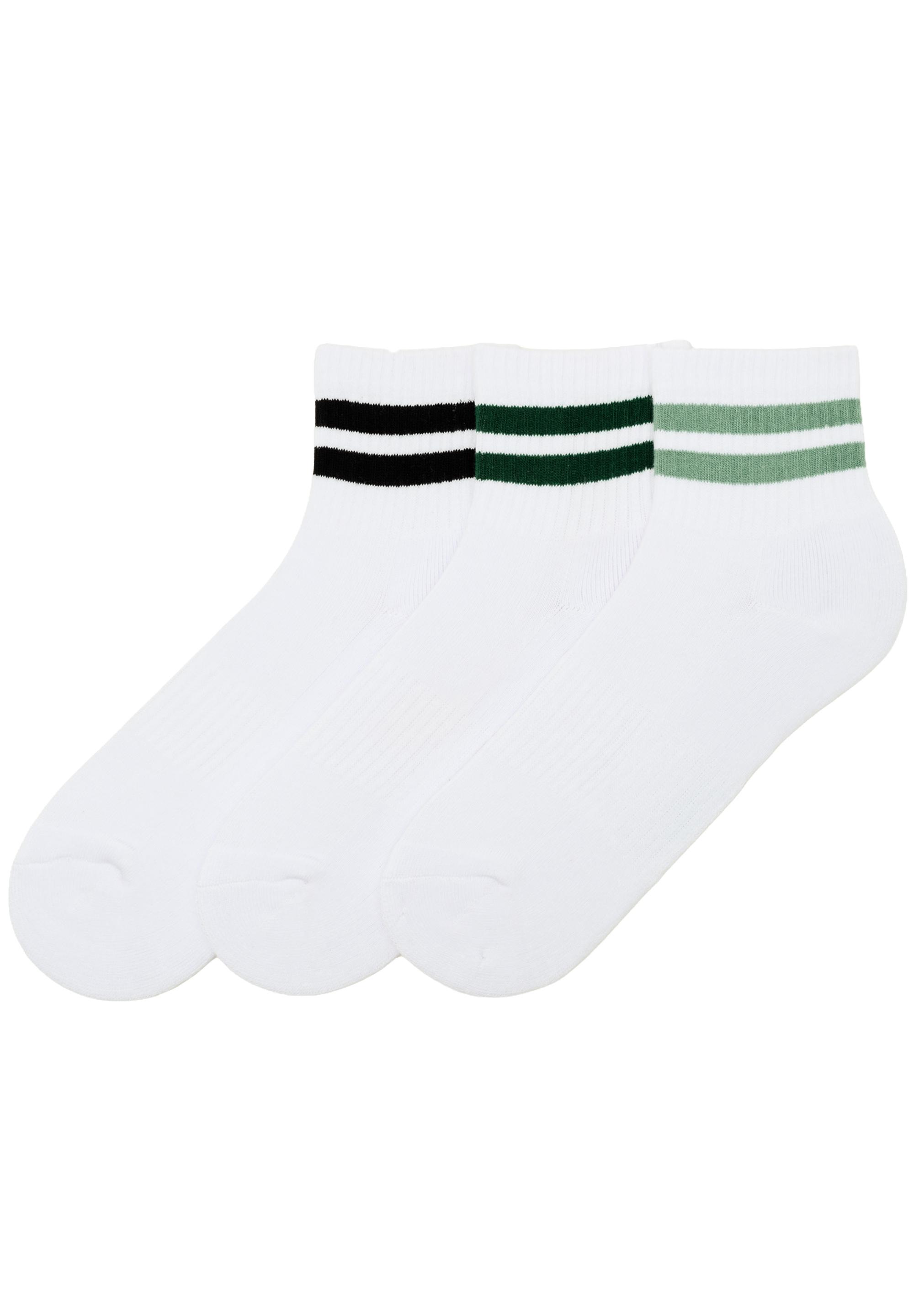 Pack of 3 pairs of striped socks — Bluish green