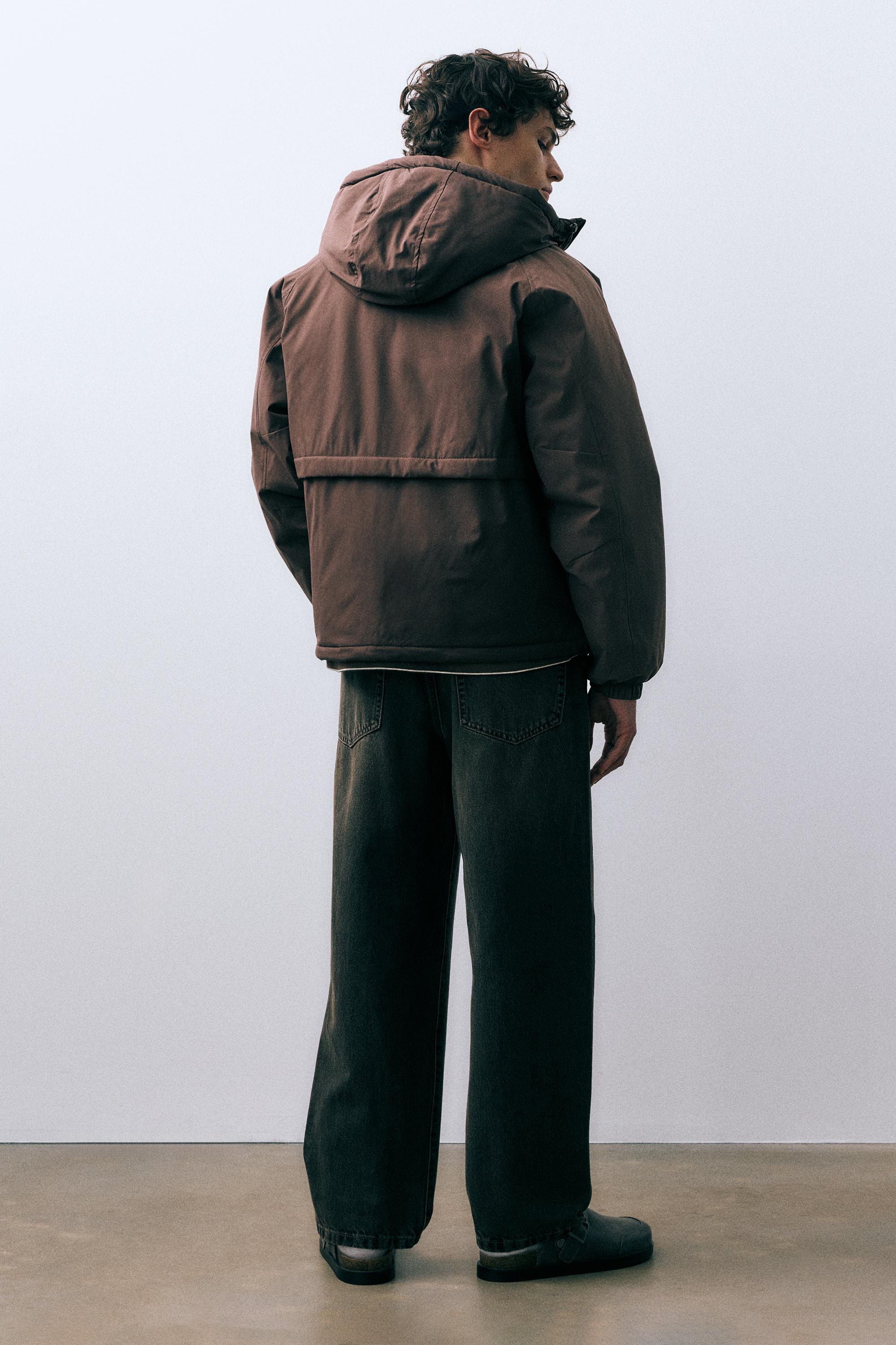 Dik yaka şişme mont - Görsel 14