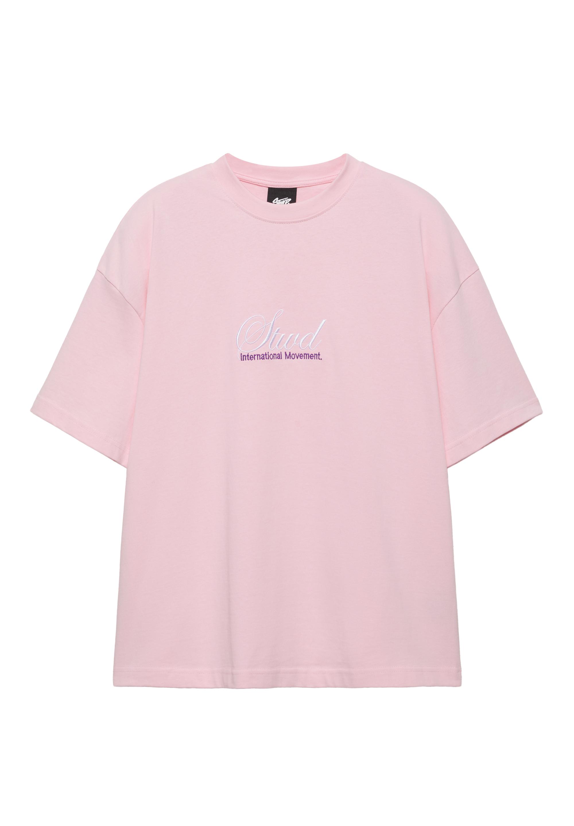 STWD yazılı pembe tişört - Görsel 2