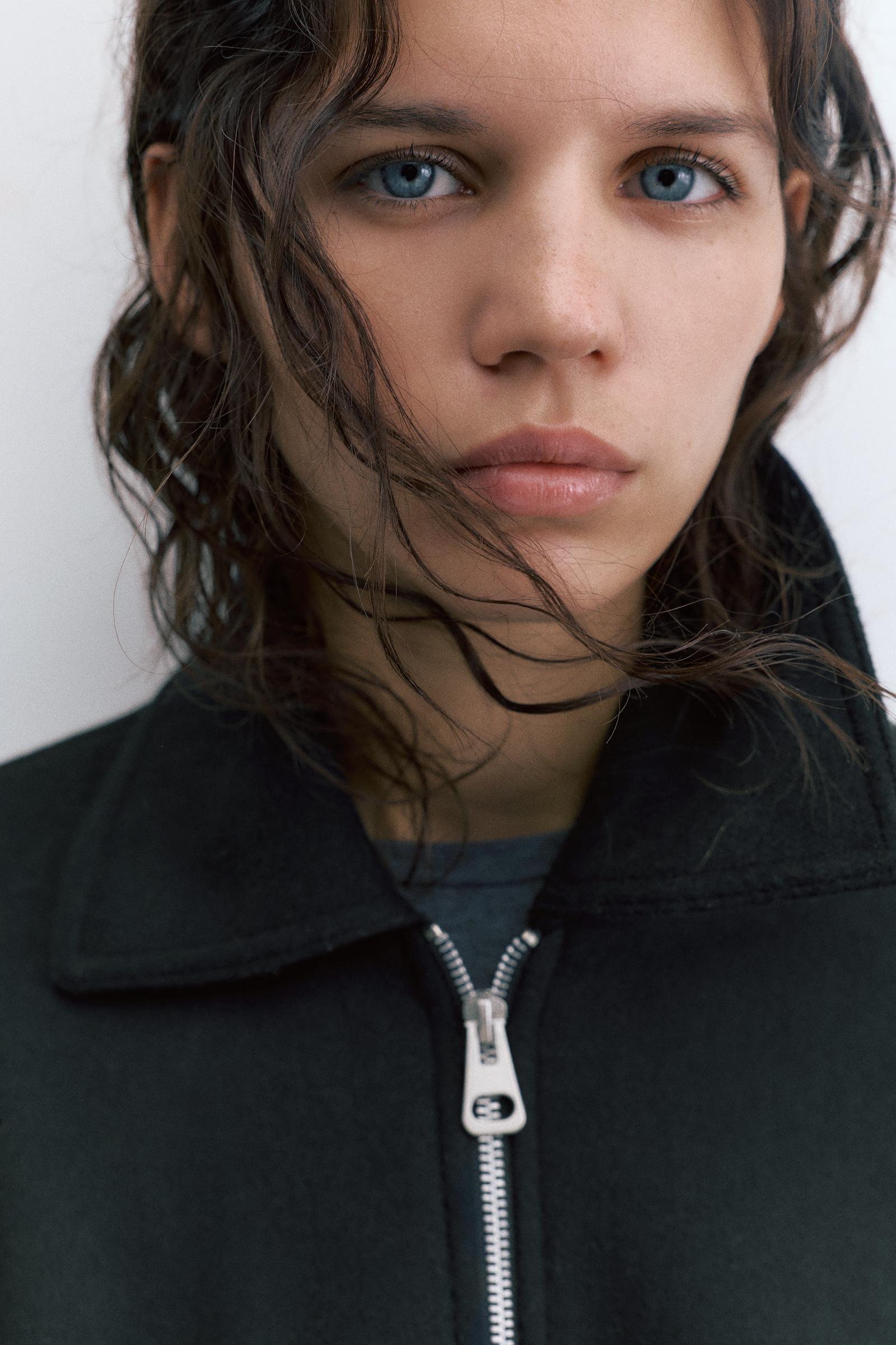 Yumuşak kumaş balon ceket - Görsel 15