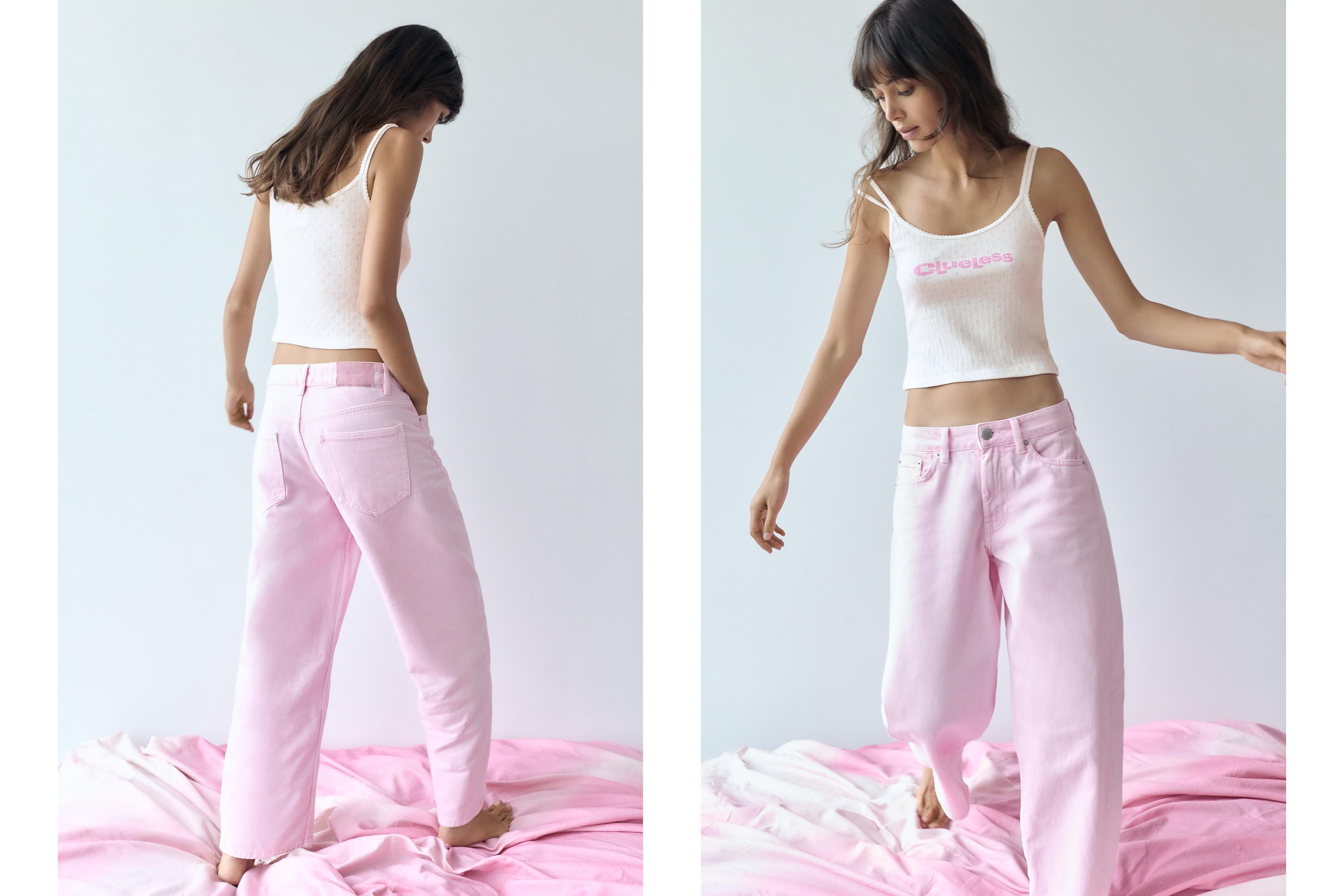 Clueless pointelle strappy top — White