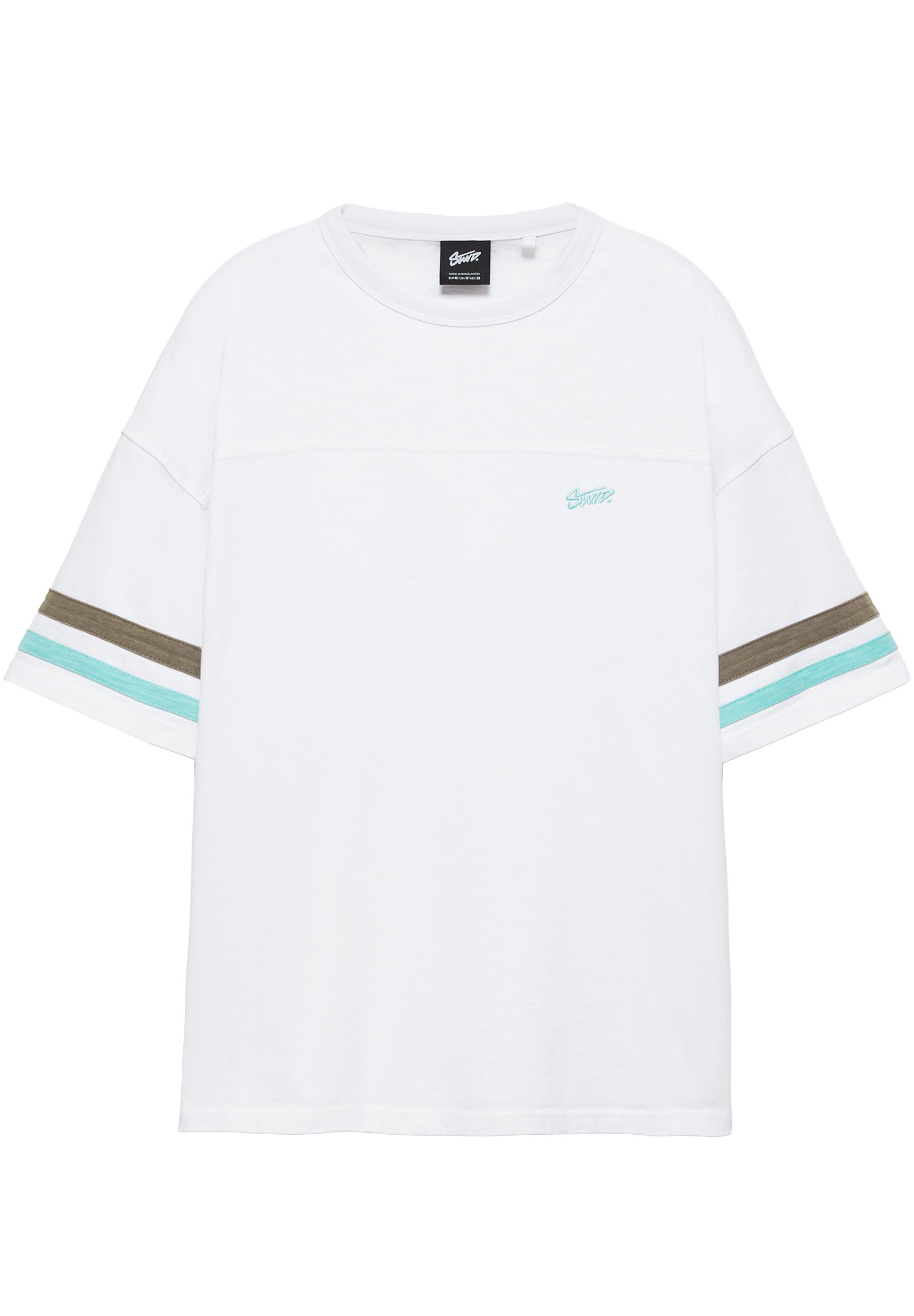 STWD striped T-shirt — Pearl grey