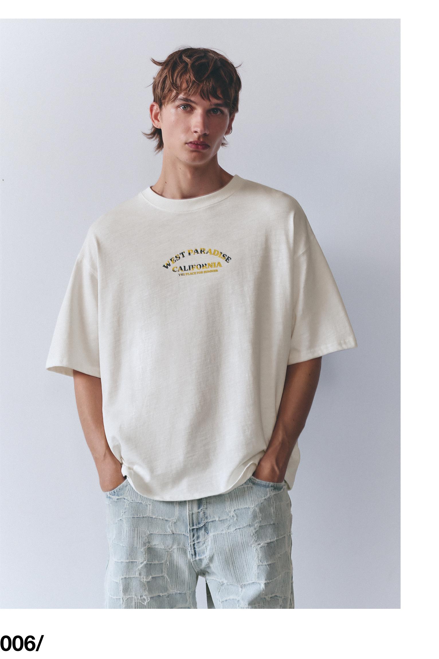 West Paradise graphic T-shirt — Off white
