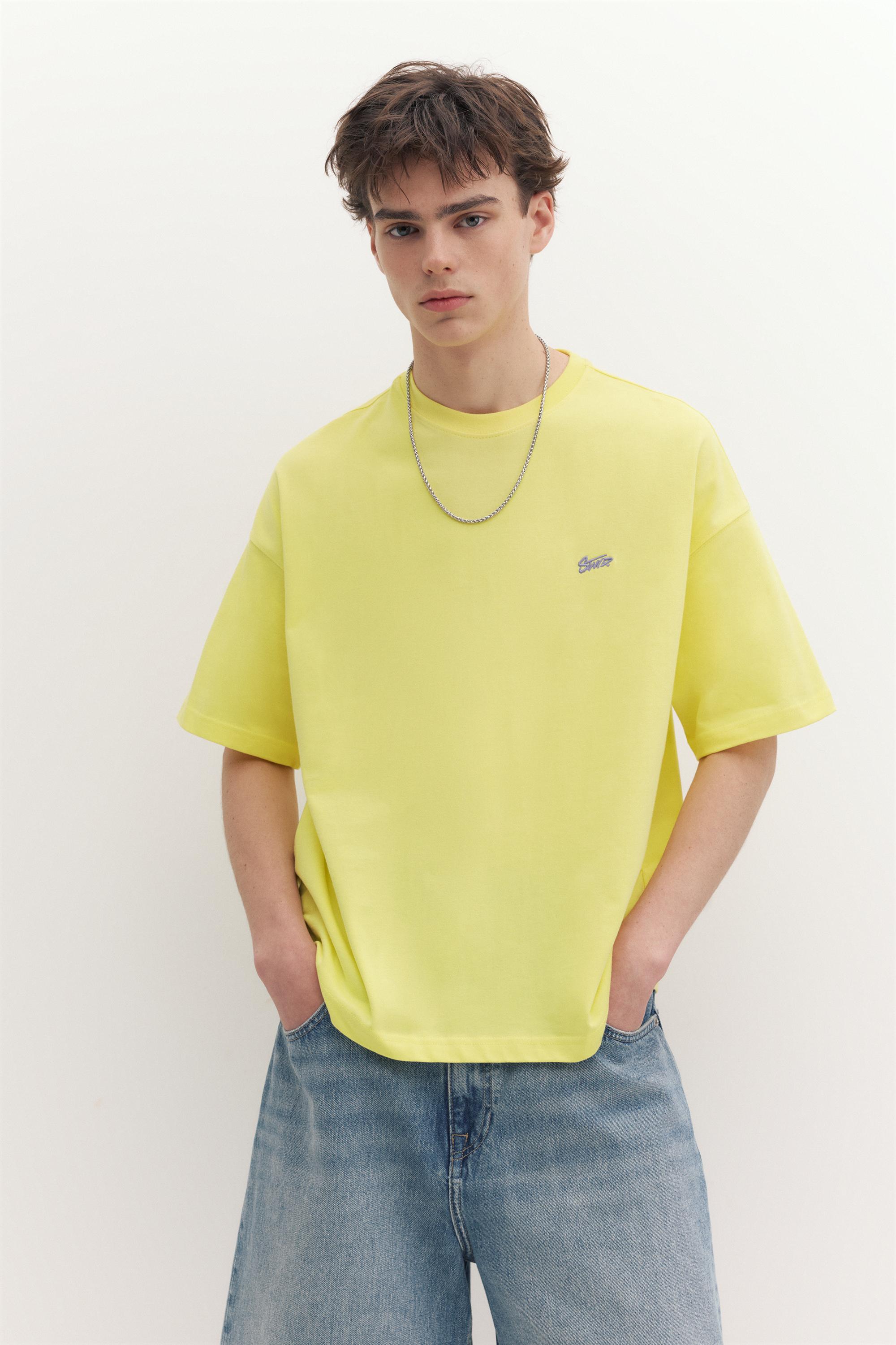 STWD logo boxy T-shirt — Yellow