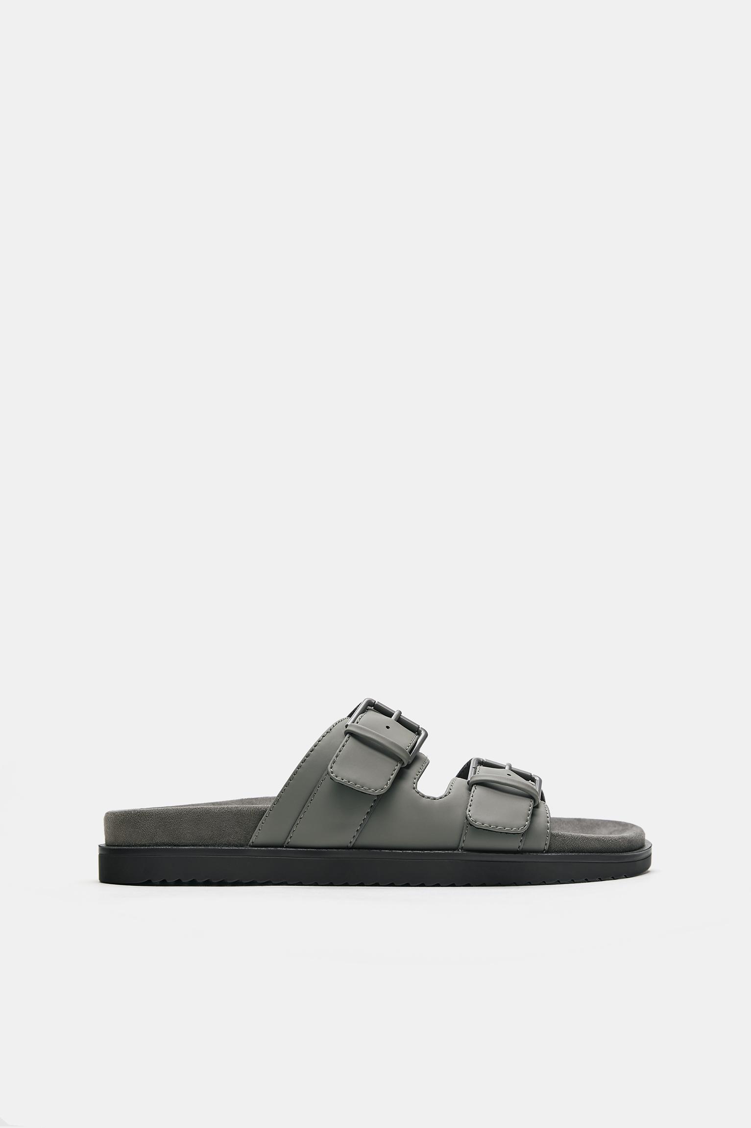 Buckled sandals — Green