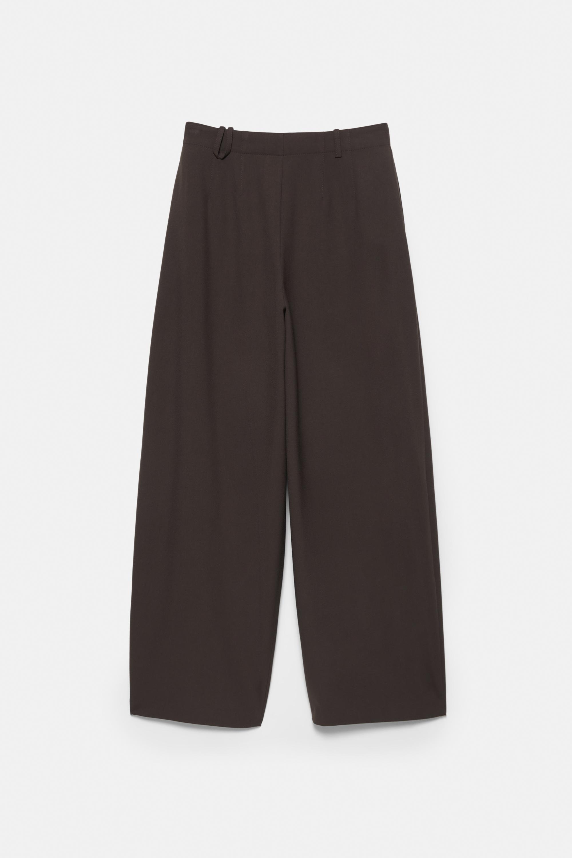 Darted barrel fit trousers
