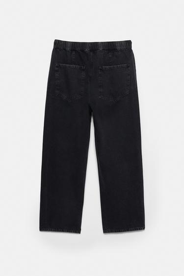 Slouchy mid-waist jeans — Black 2