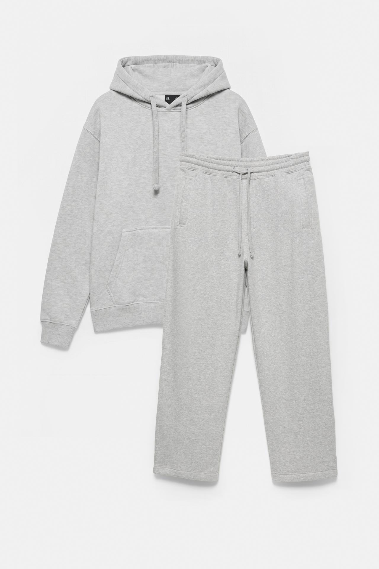 Joggers and sweatshirt pack — Grey marl