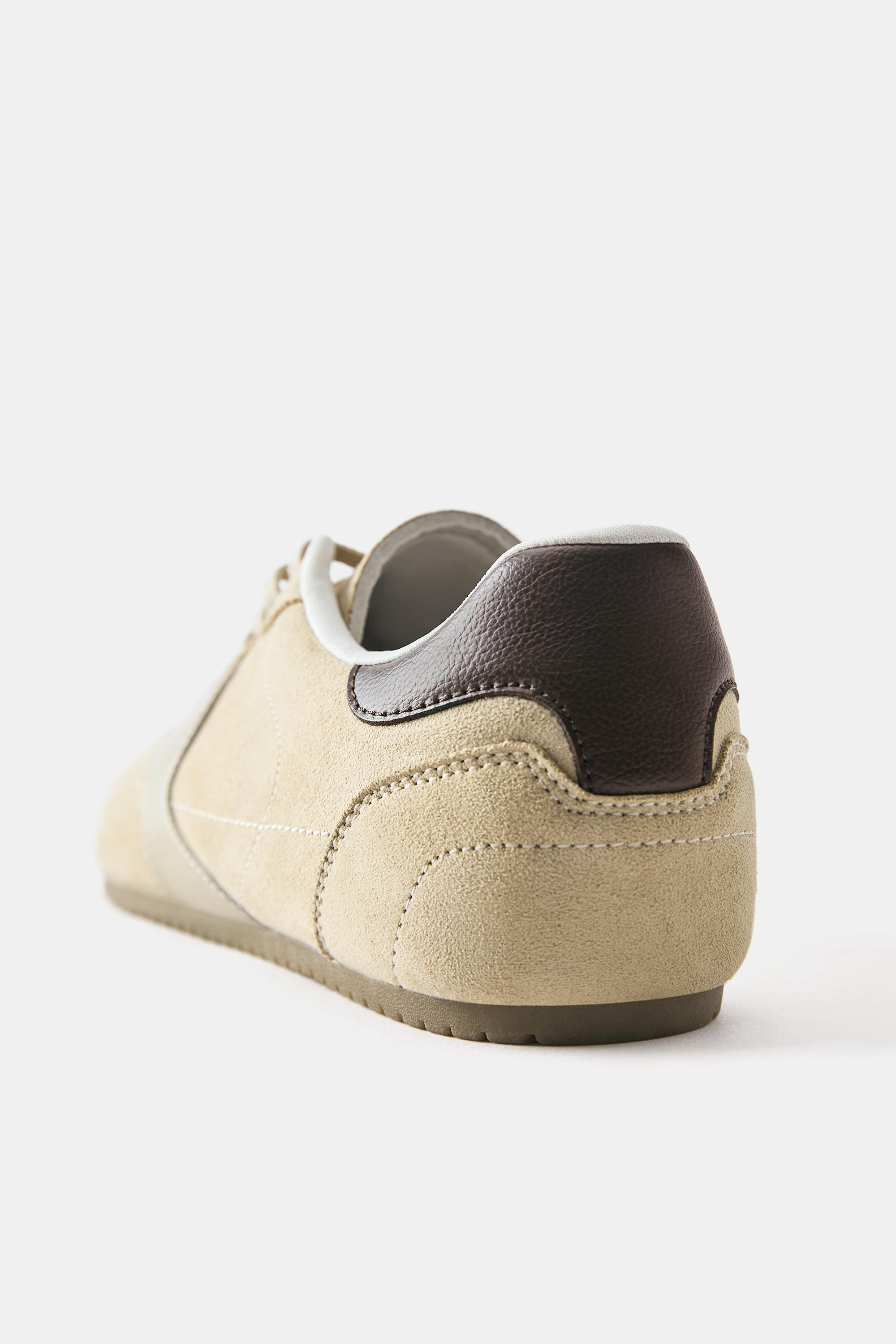 Slim fit trainers — Ecru