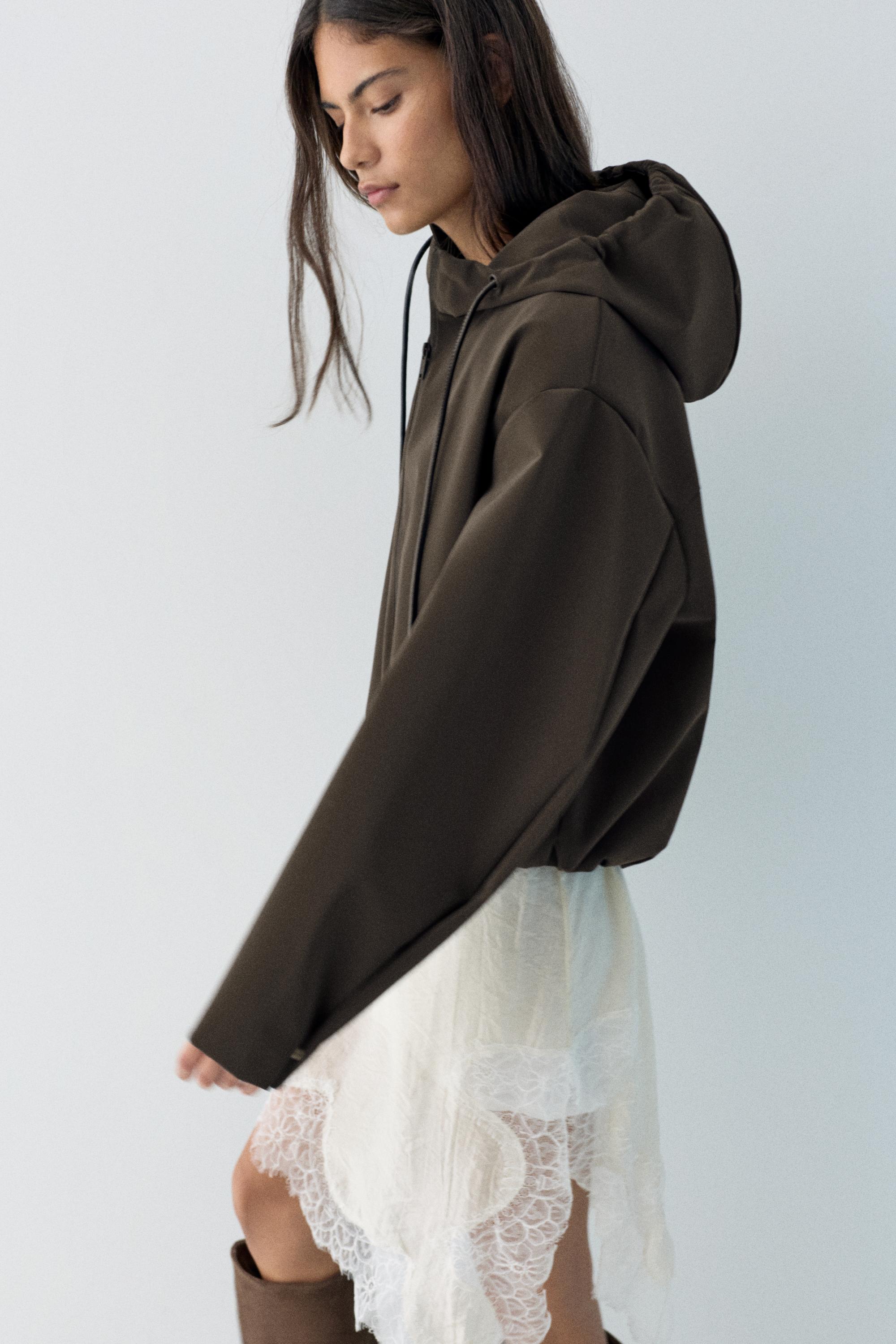 Kısa kapüşonlu yağmurluk - Görsel 8