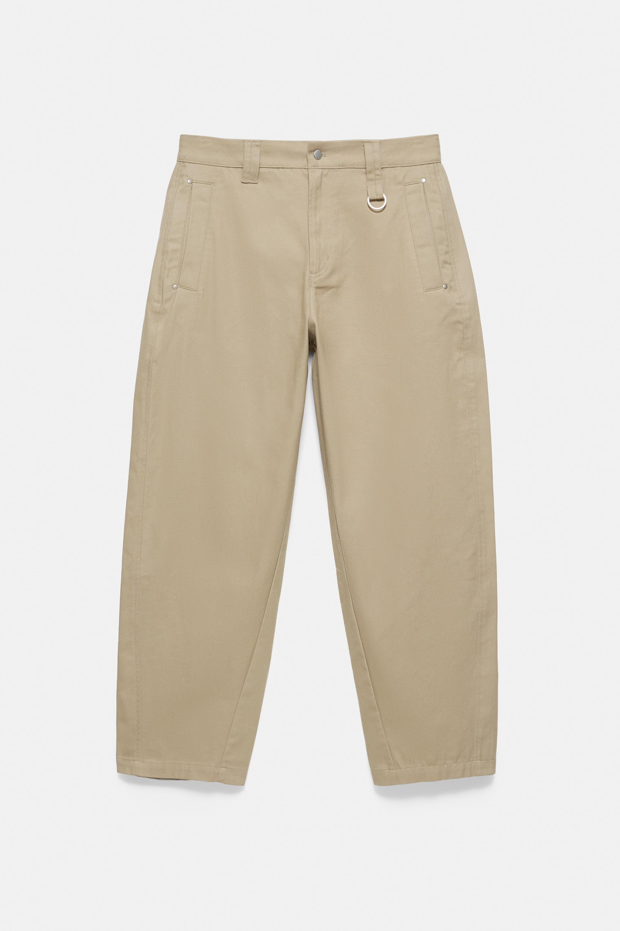 Barrel leg trousers — Ocher