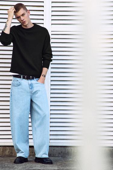 Soft-touch round neck jumper — Black 1