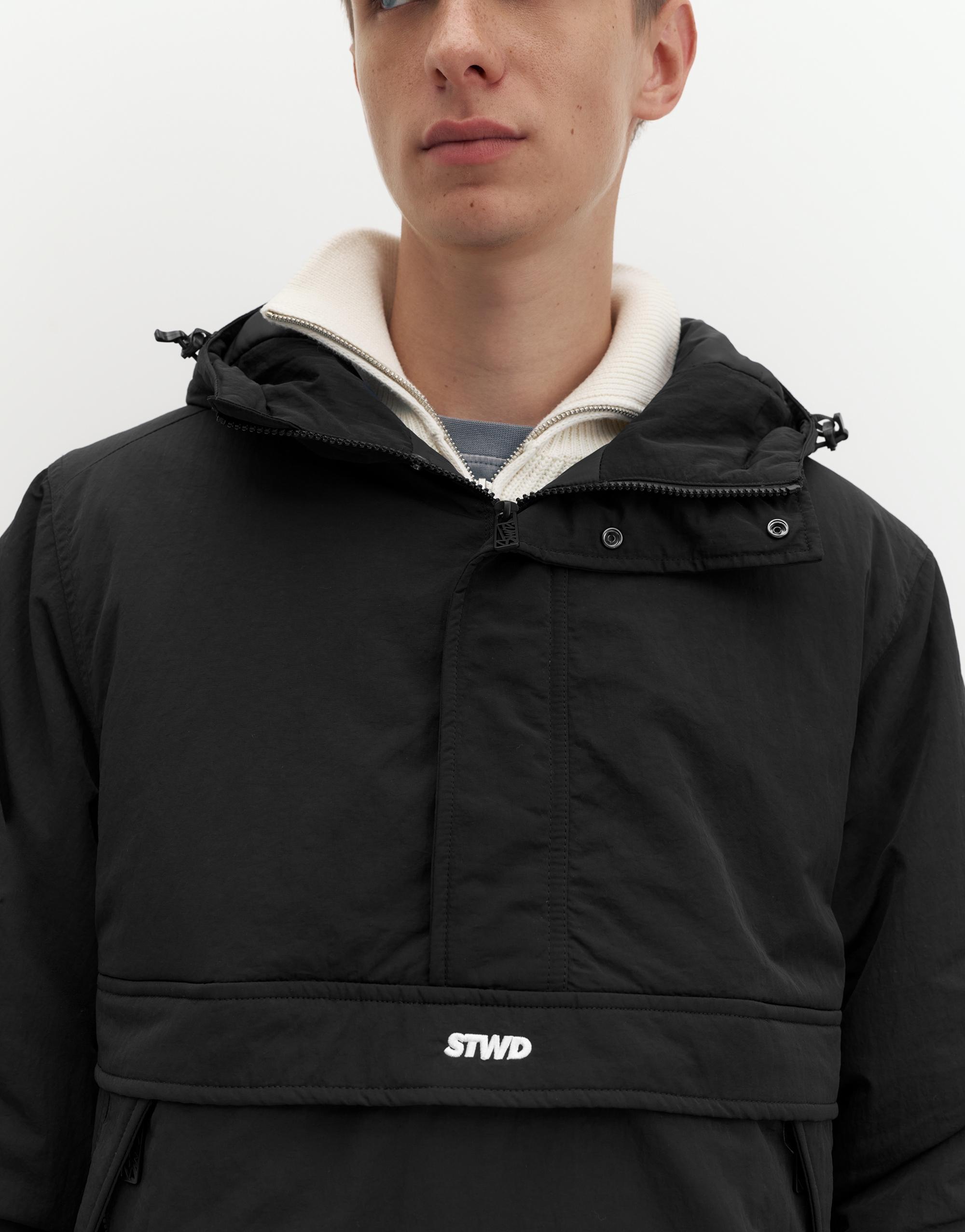 Hooded anorak jacket — Black