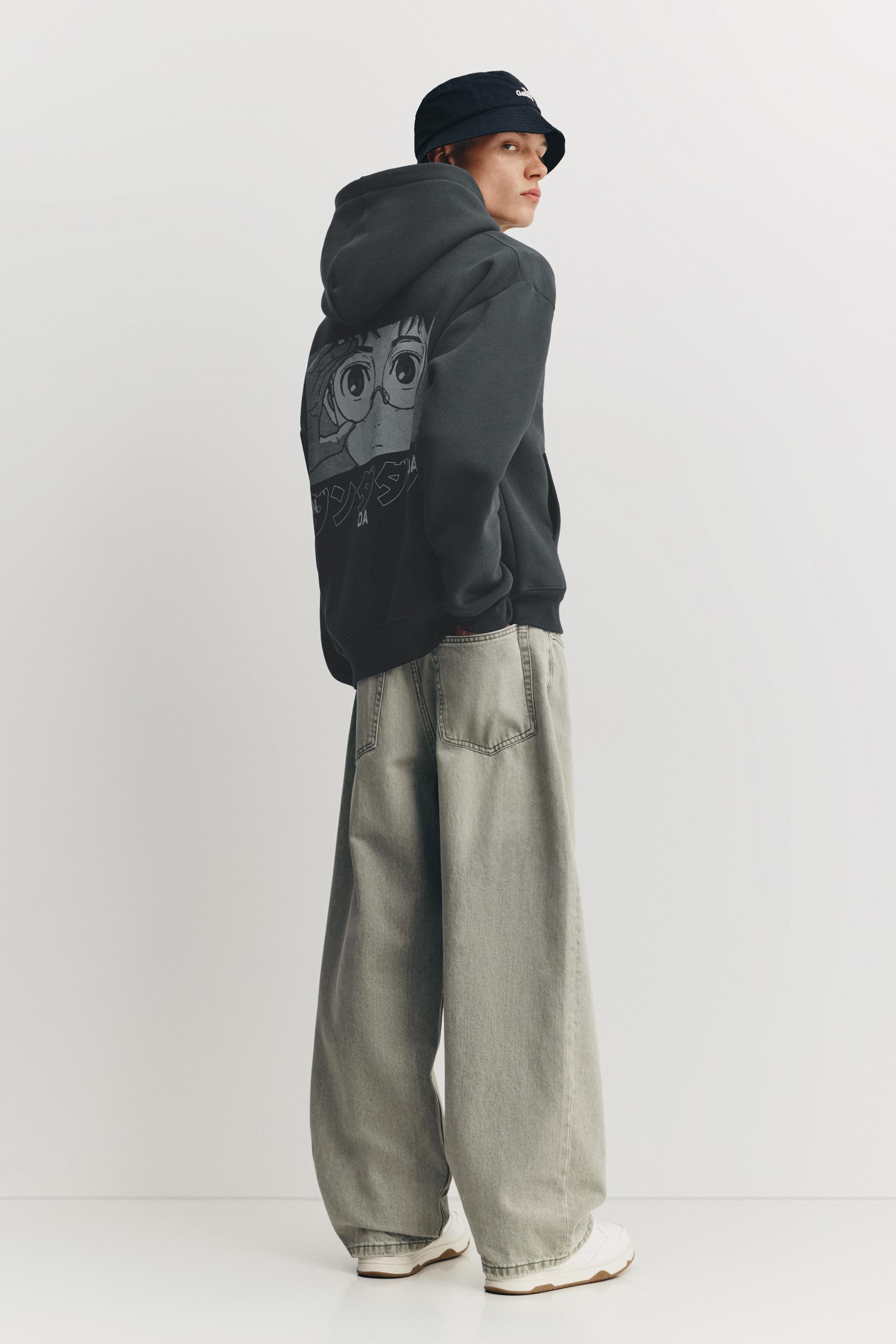 Dan Da Dan fermuarlı kapüşonlu sweatshirt - Görsel 3