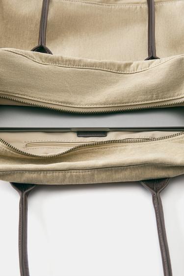 Studded shopper bag — Beige 6
