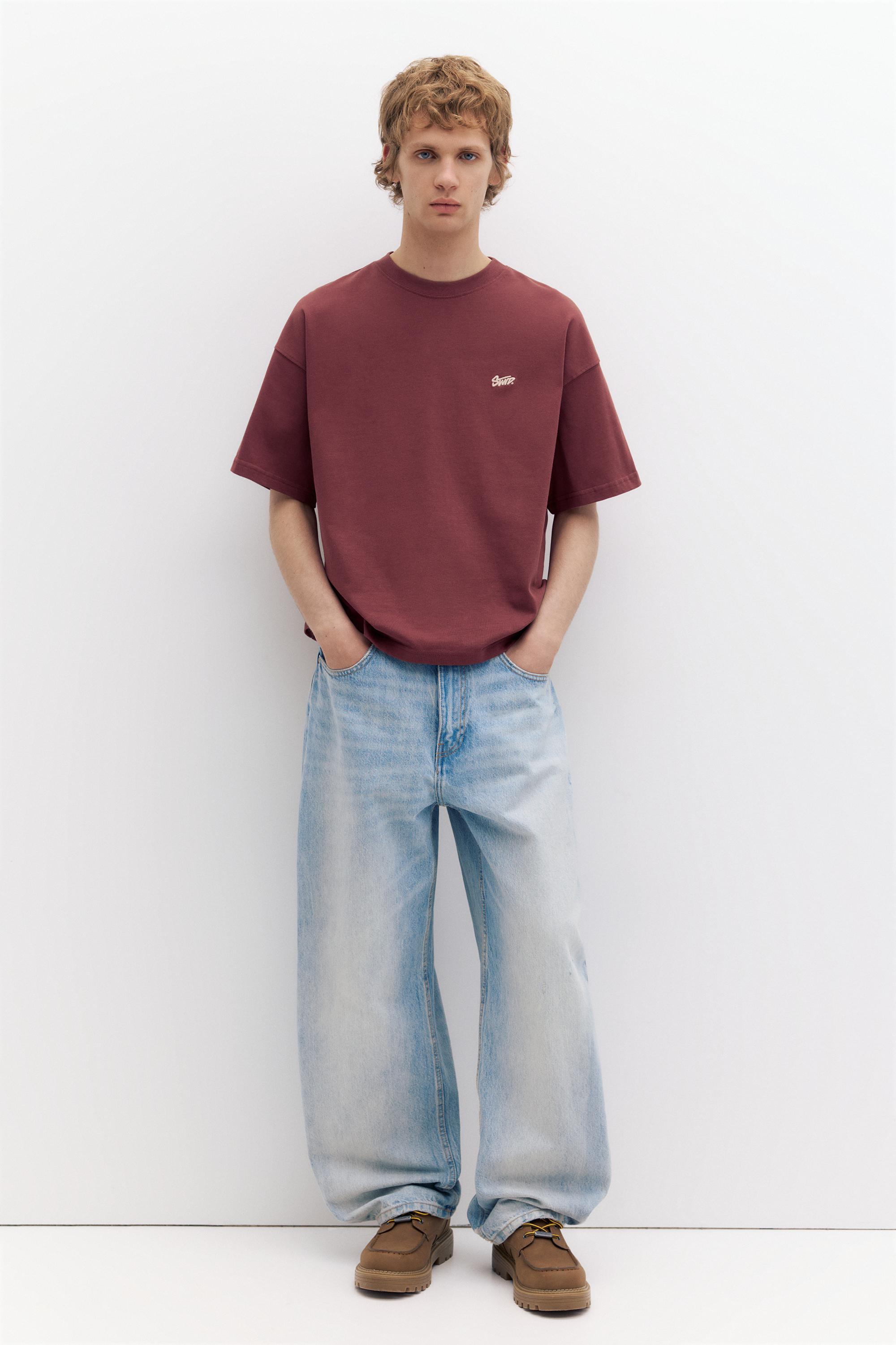 STWD logolu salaş t-shirt - Görsel 4