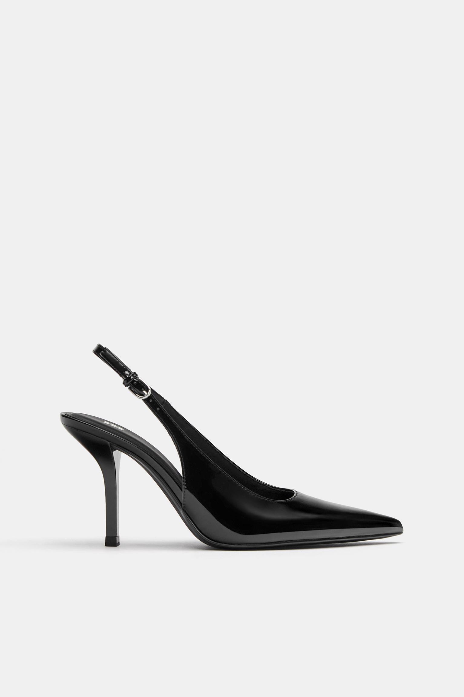 Patent high-heel shoes — Black