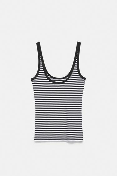 Modal tank top — Striped 7