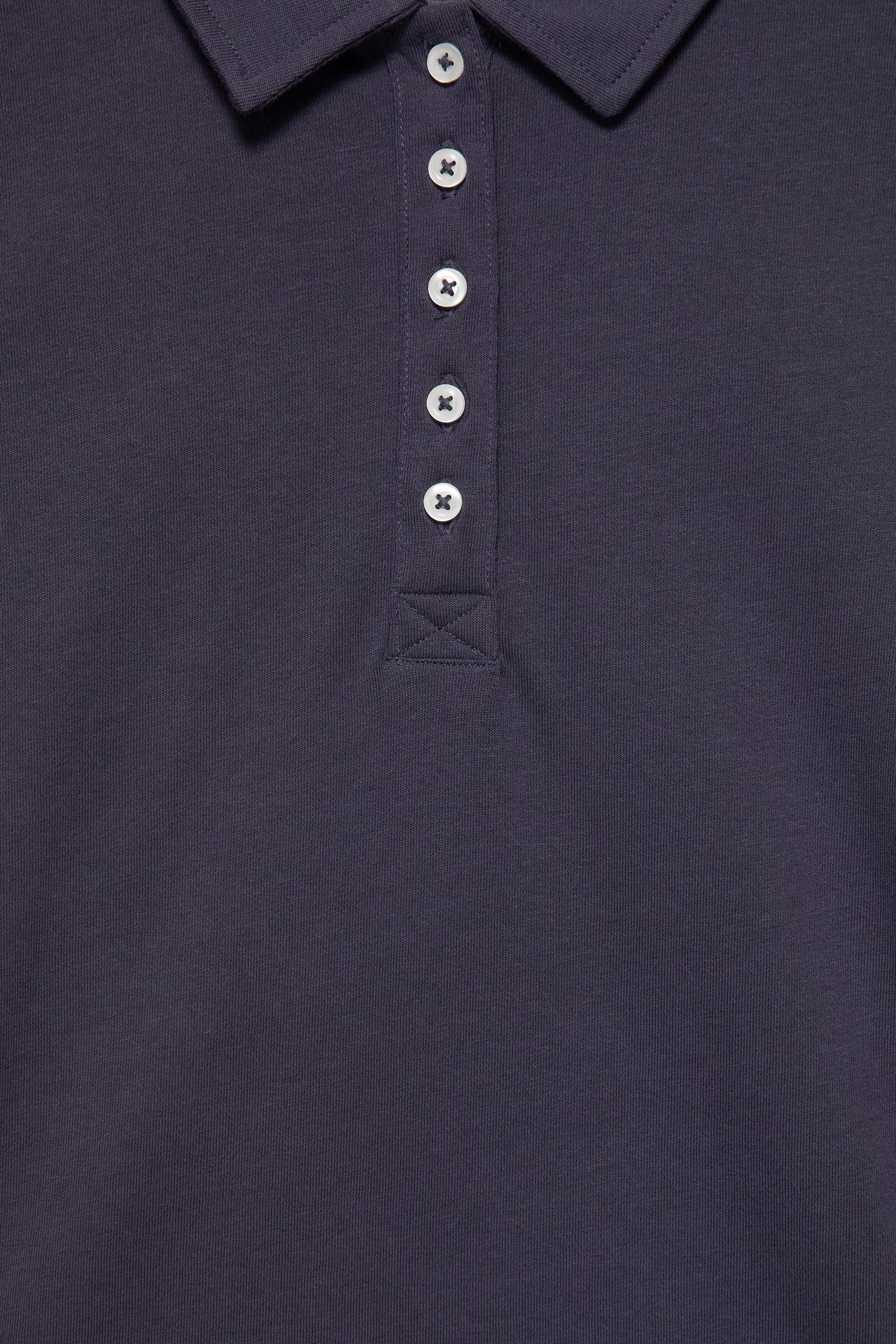 Long sleeve polo shirt — Navy