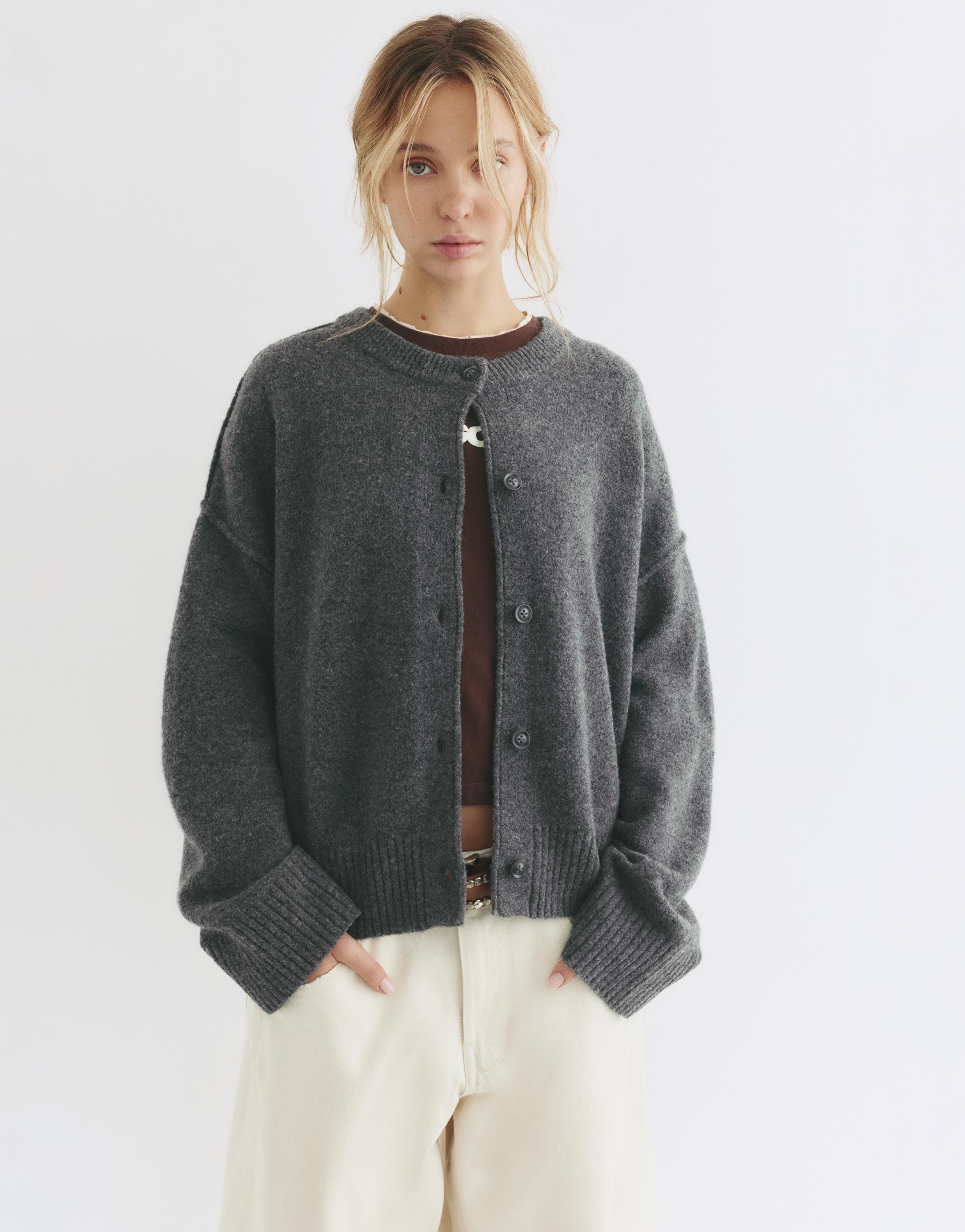 Yumuşak örgü hırka - Görsel 33