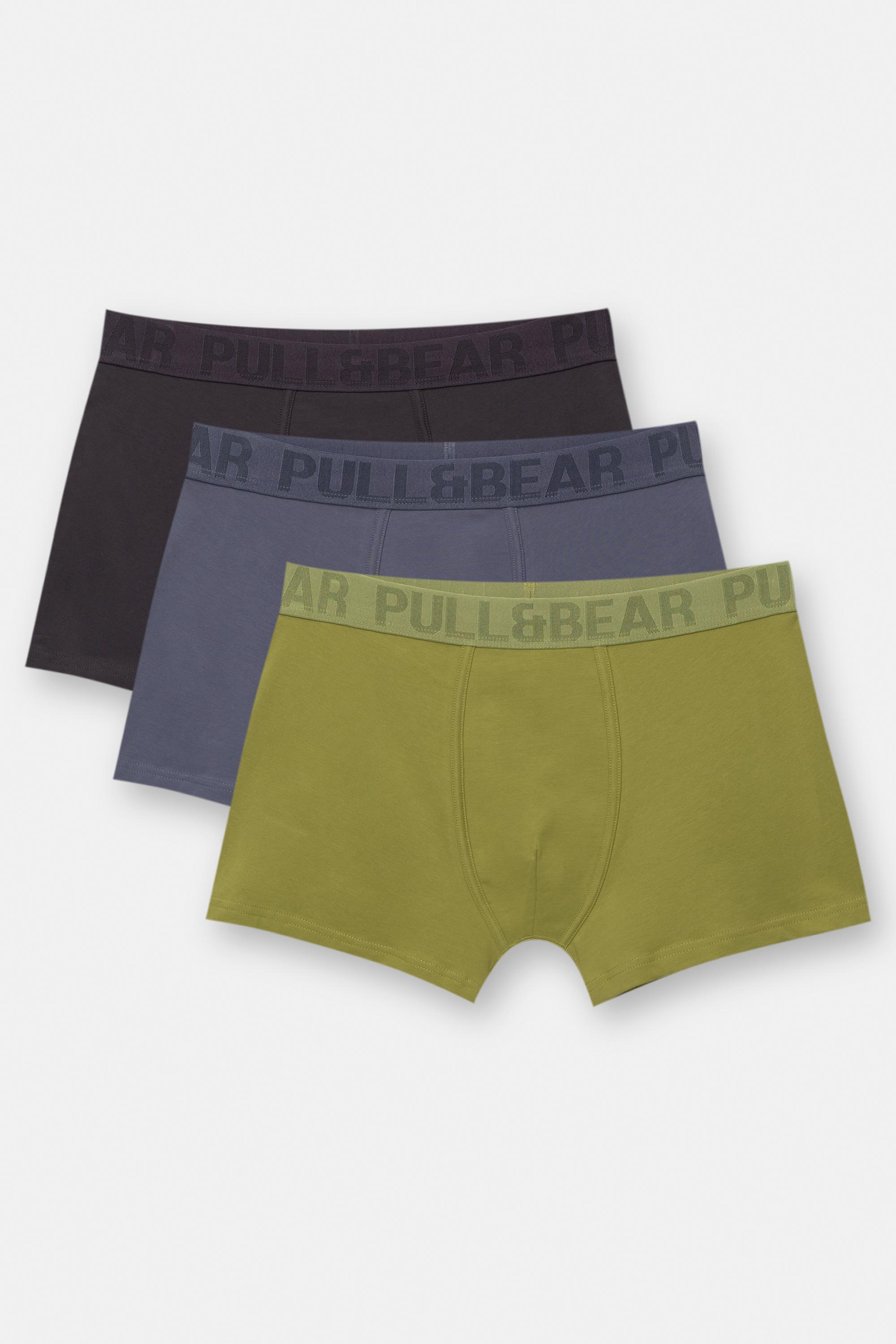 Lot De 3 Boxers Logo Gaufré - Pull&Bear - Modalova