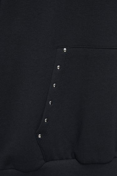 Studded hoodie — Dark grey 7