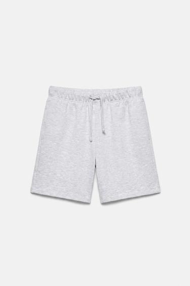 Bermuda shorts with elasticated waistband — Grey marl 6