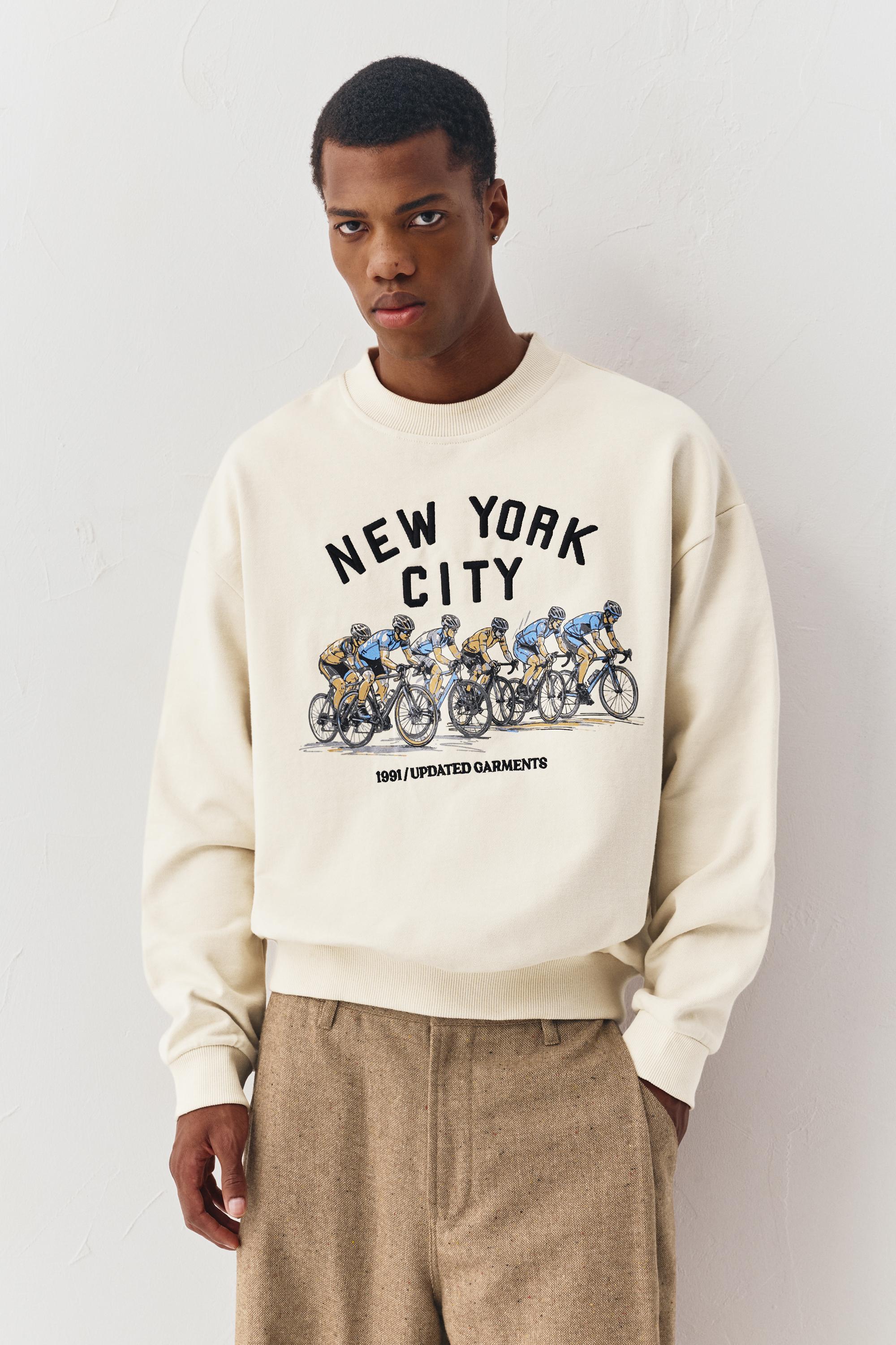 Cyclist graphic sweatshirt — Off white