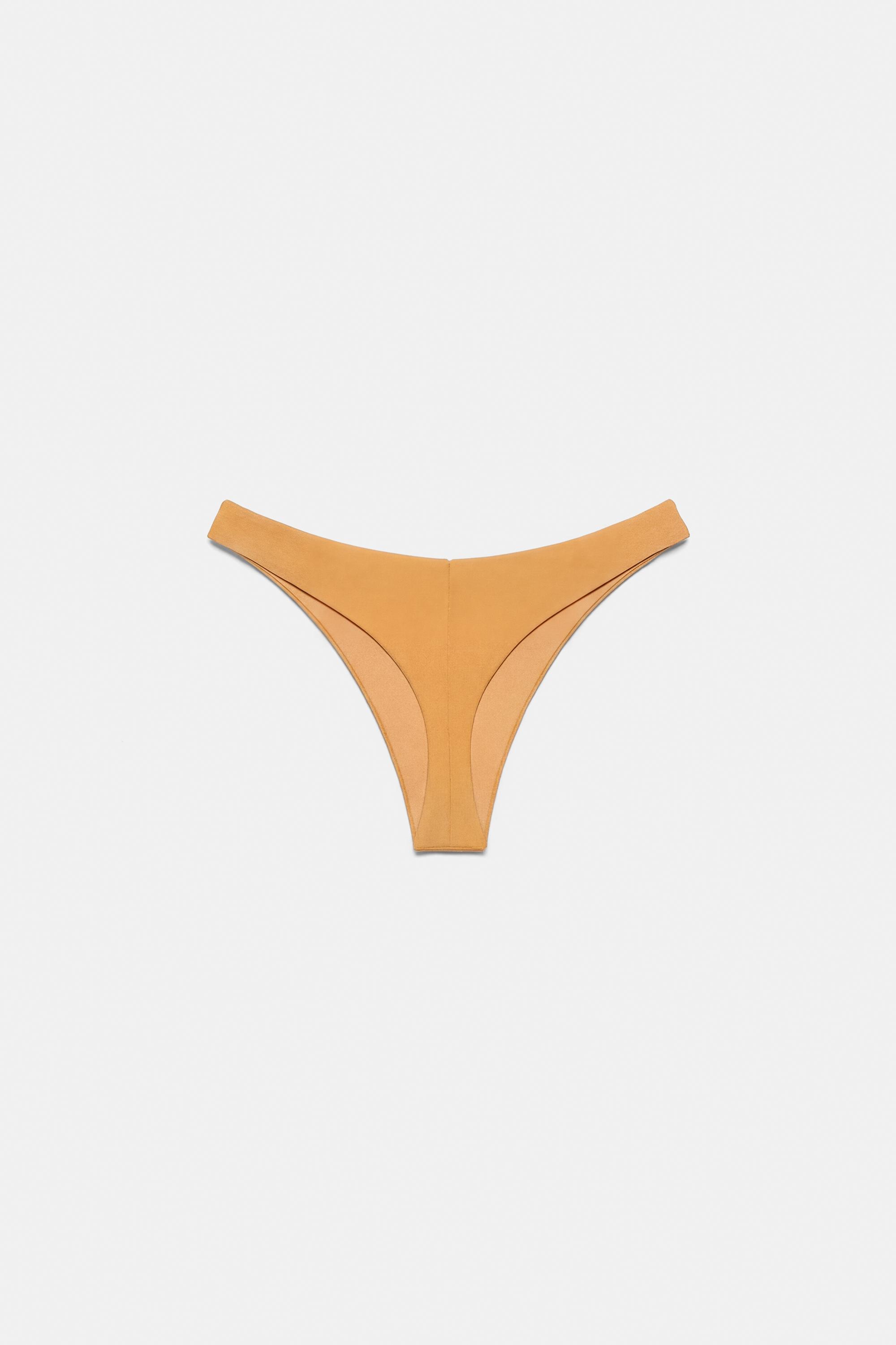 Thong bikini bottoms — Orange