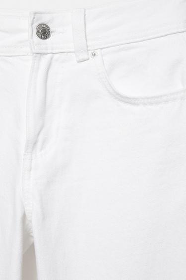 Low-rise straight-leg jeans — White 9