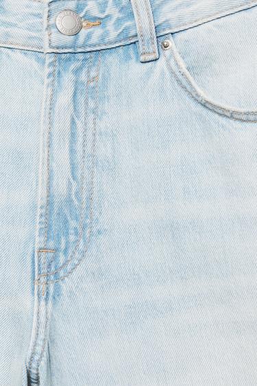 Low-rise denim jorts — Faded blue 9