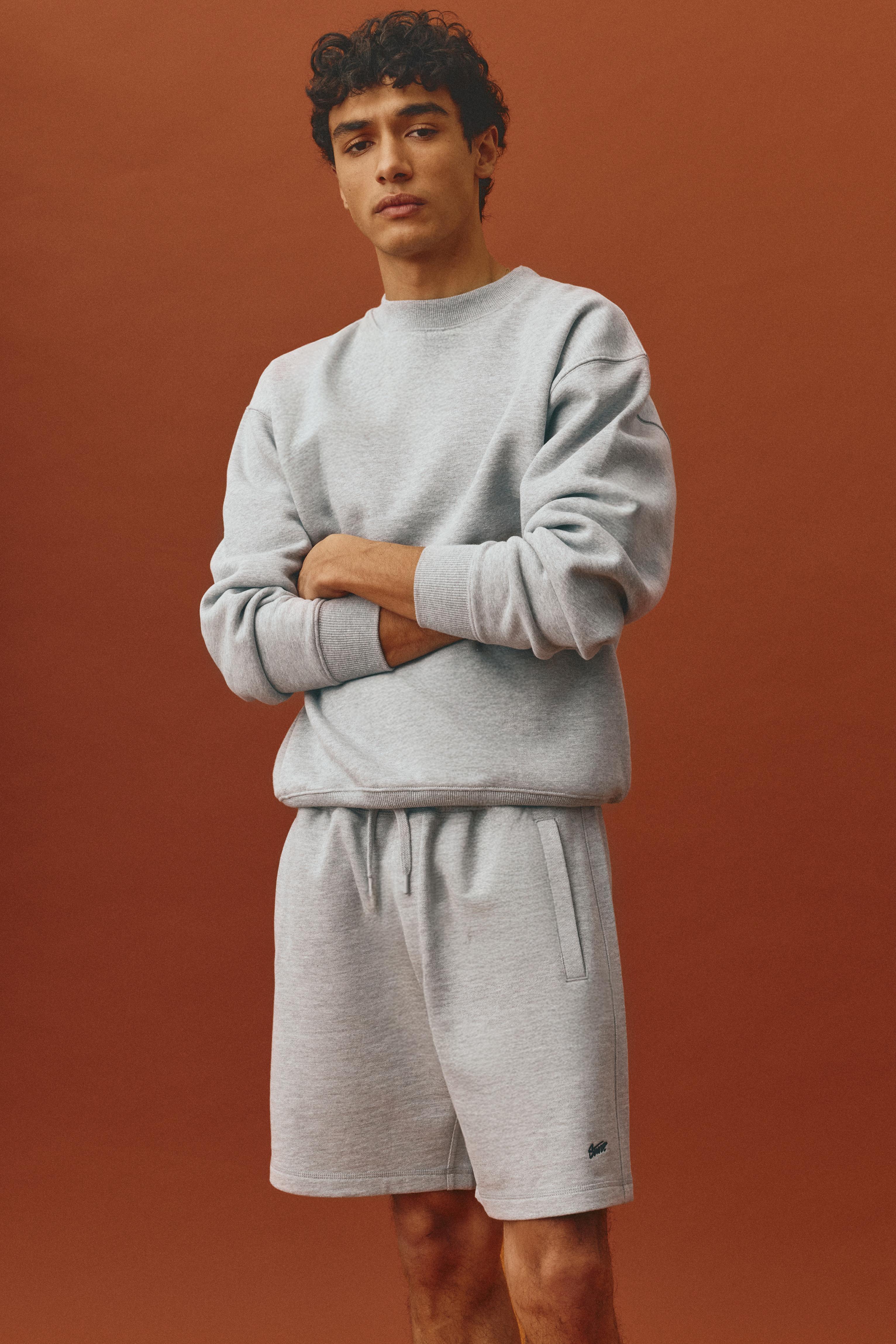 STWD jogger Bermuda shorts — Grey marl
