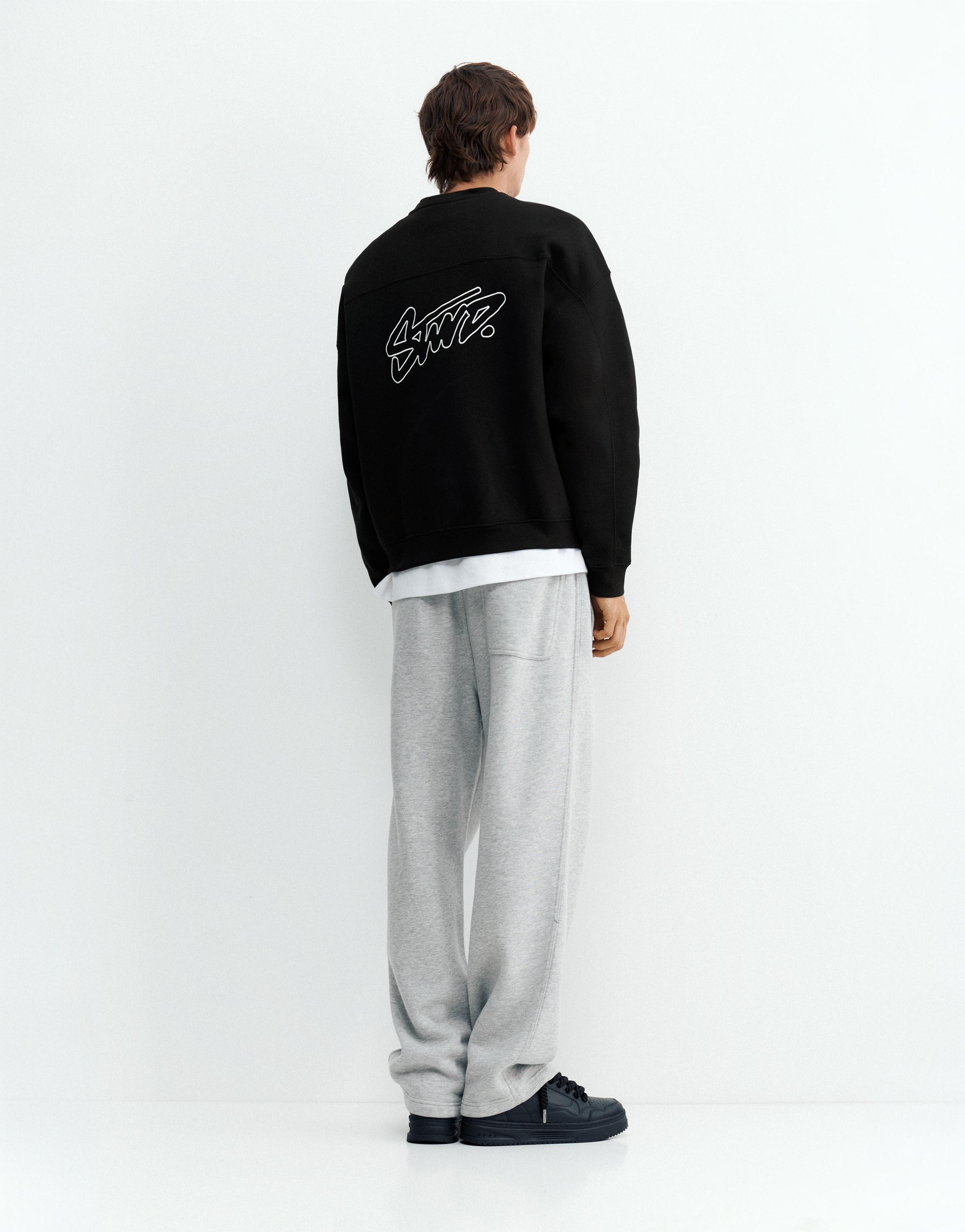 STWD boxy sweatshirt — Black