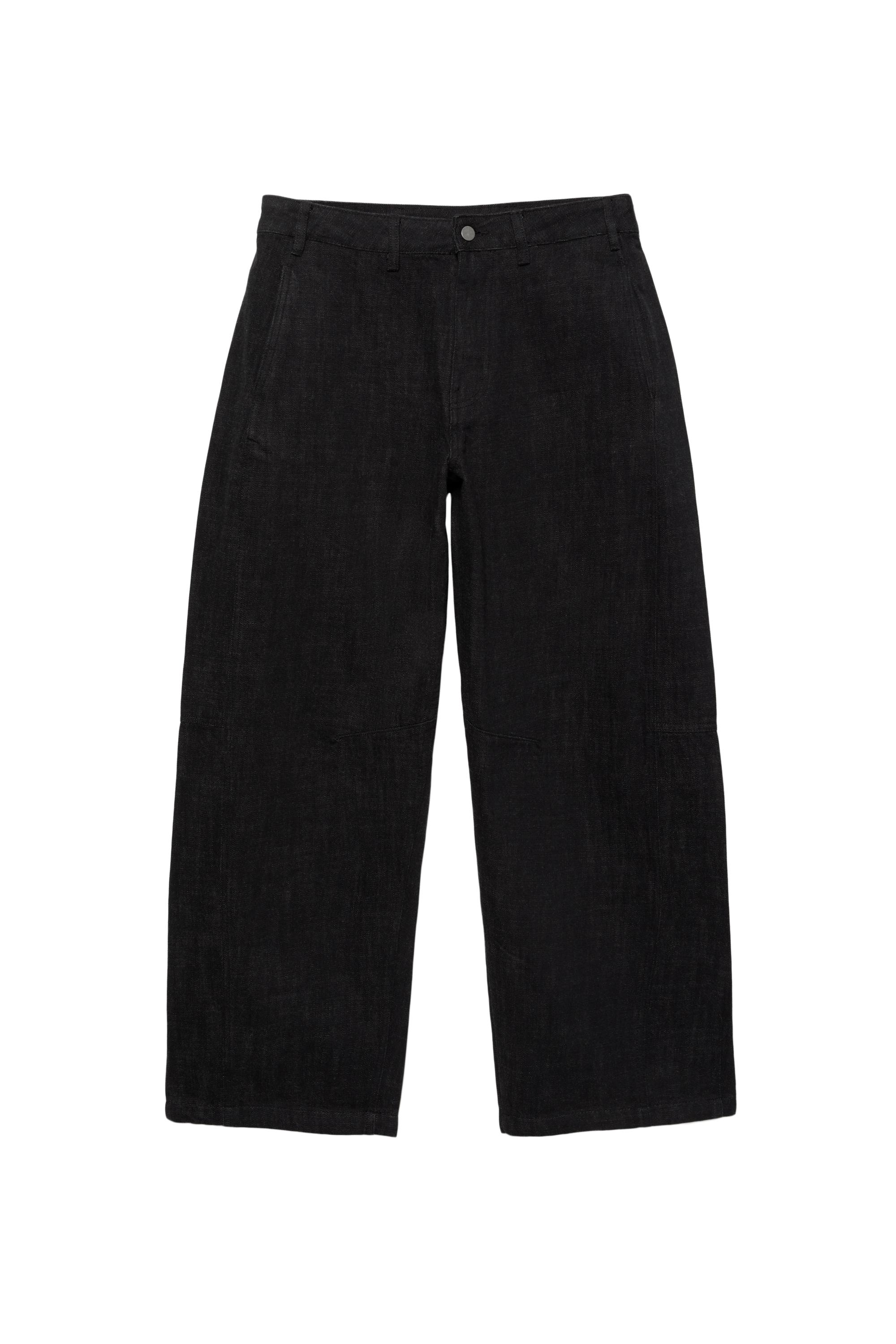 Dikiş detaylı düz paça pantolon - Görsel 5