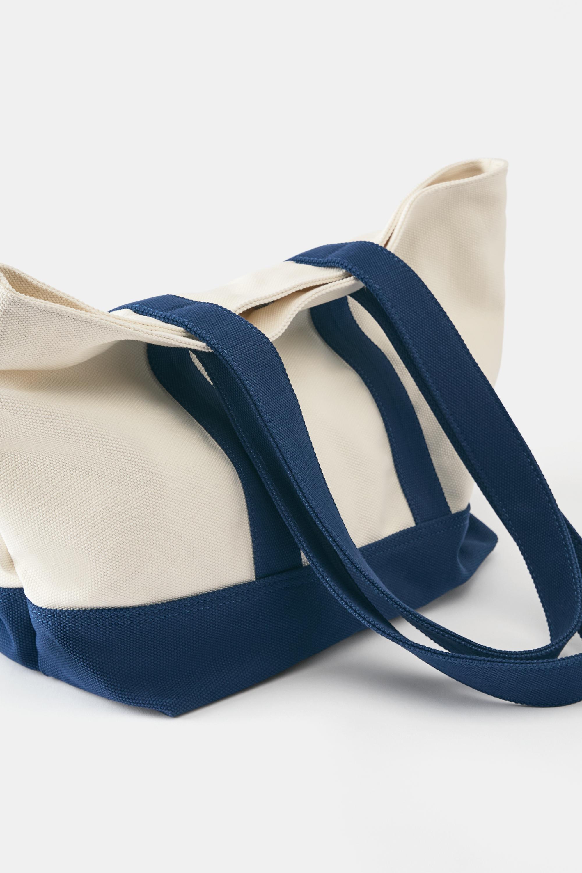 Canvas tote bag — Blue