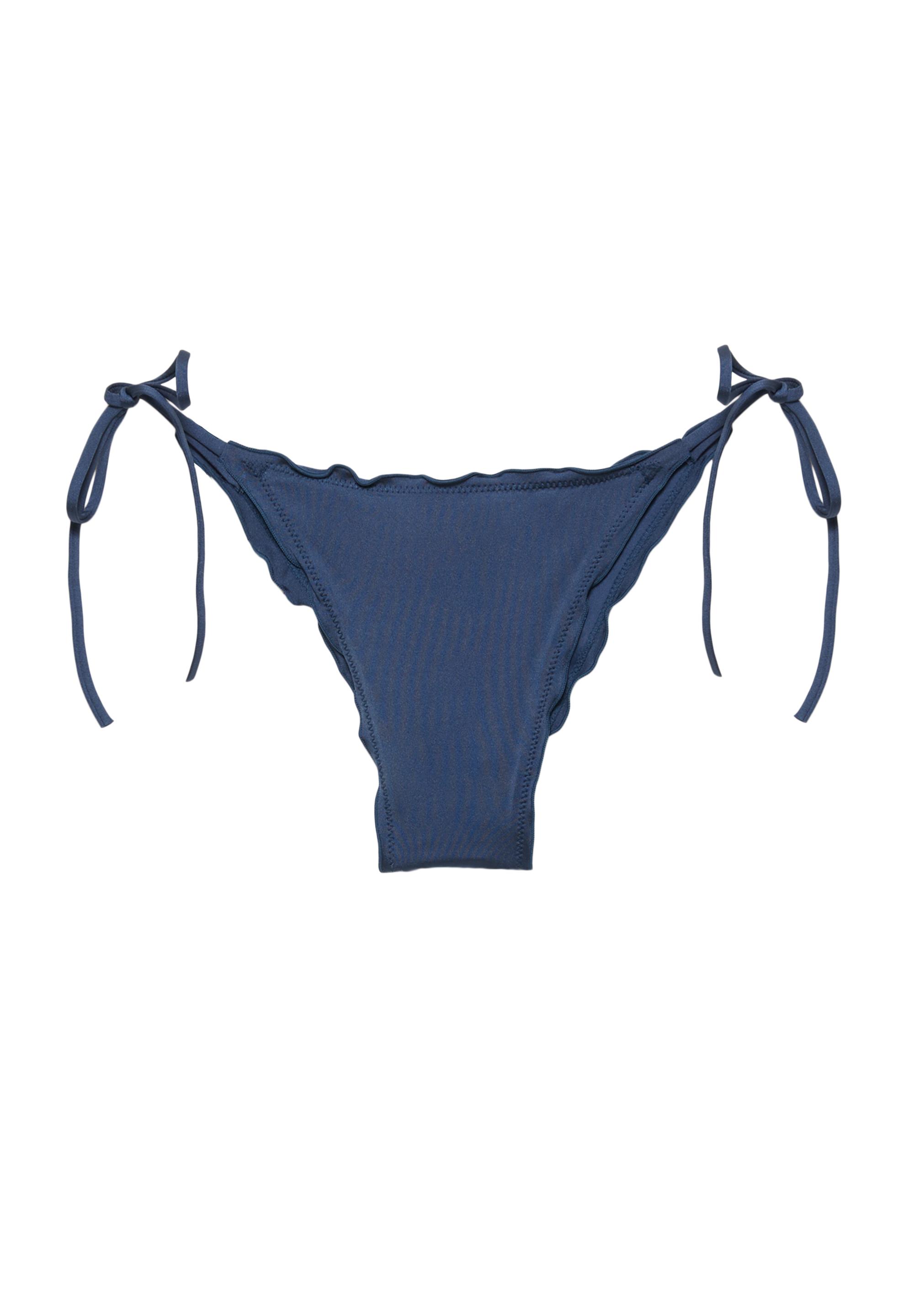 Ruffled bikini bottoms — Blue