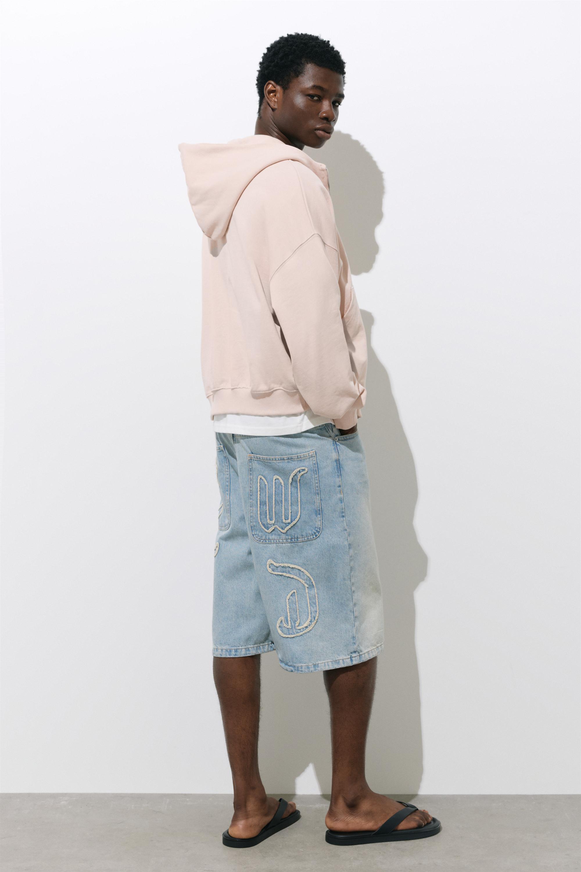 Oversize zip-up hoodie — Pink