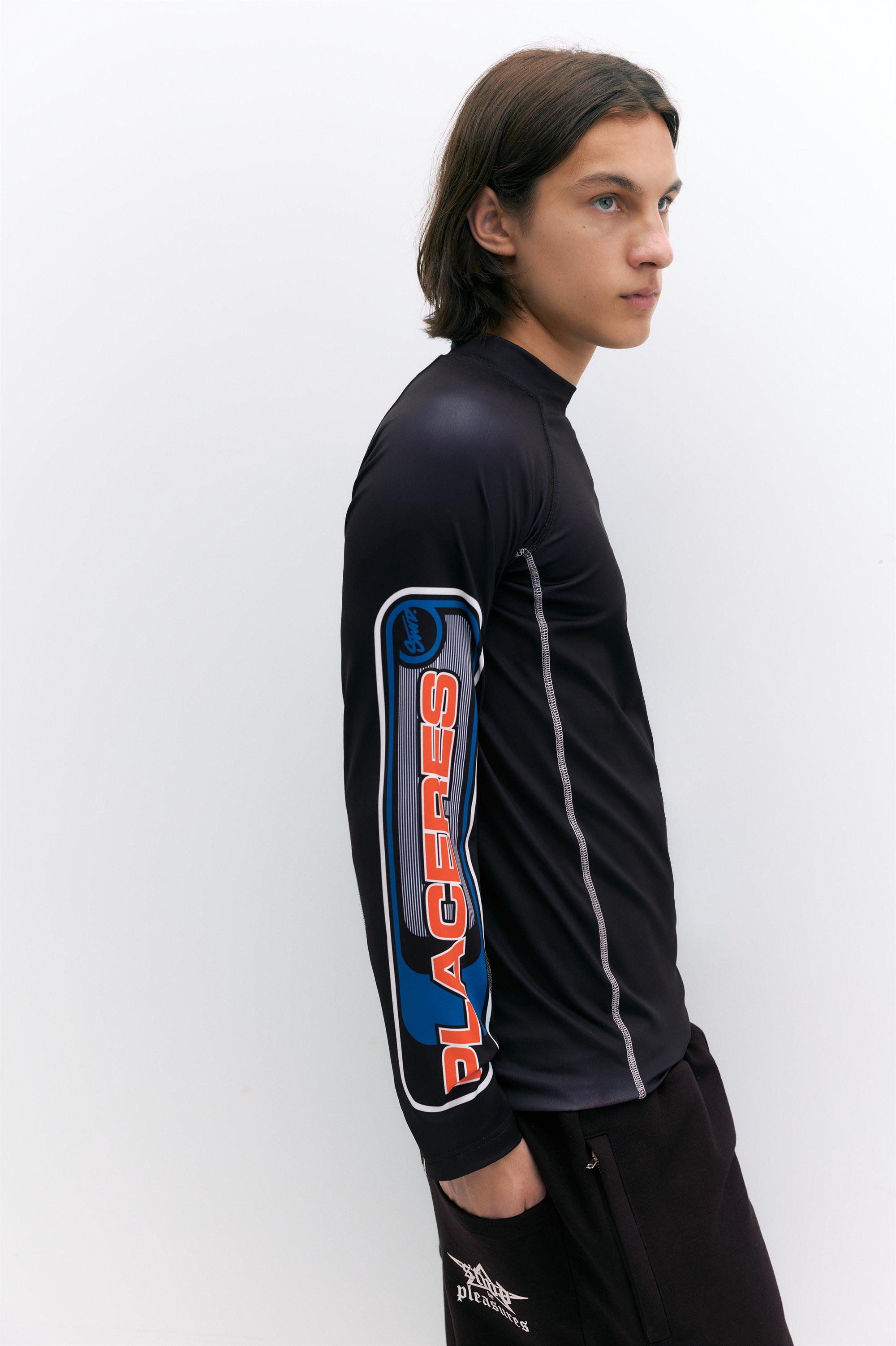 Pleasures x STWD high neck T-shirt — Black