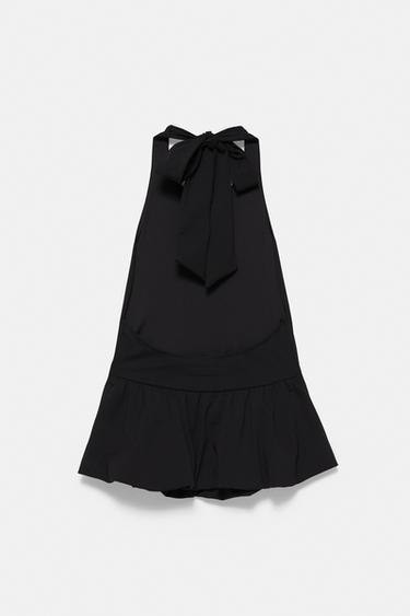 Halter peplum top — Black 5