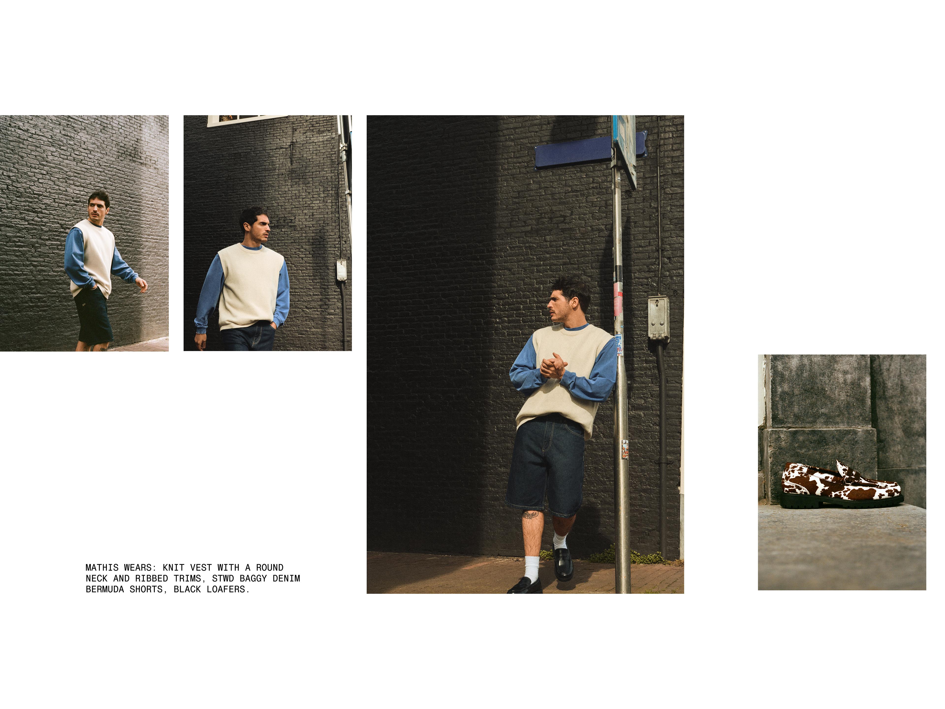 Knit vest — Off white
